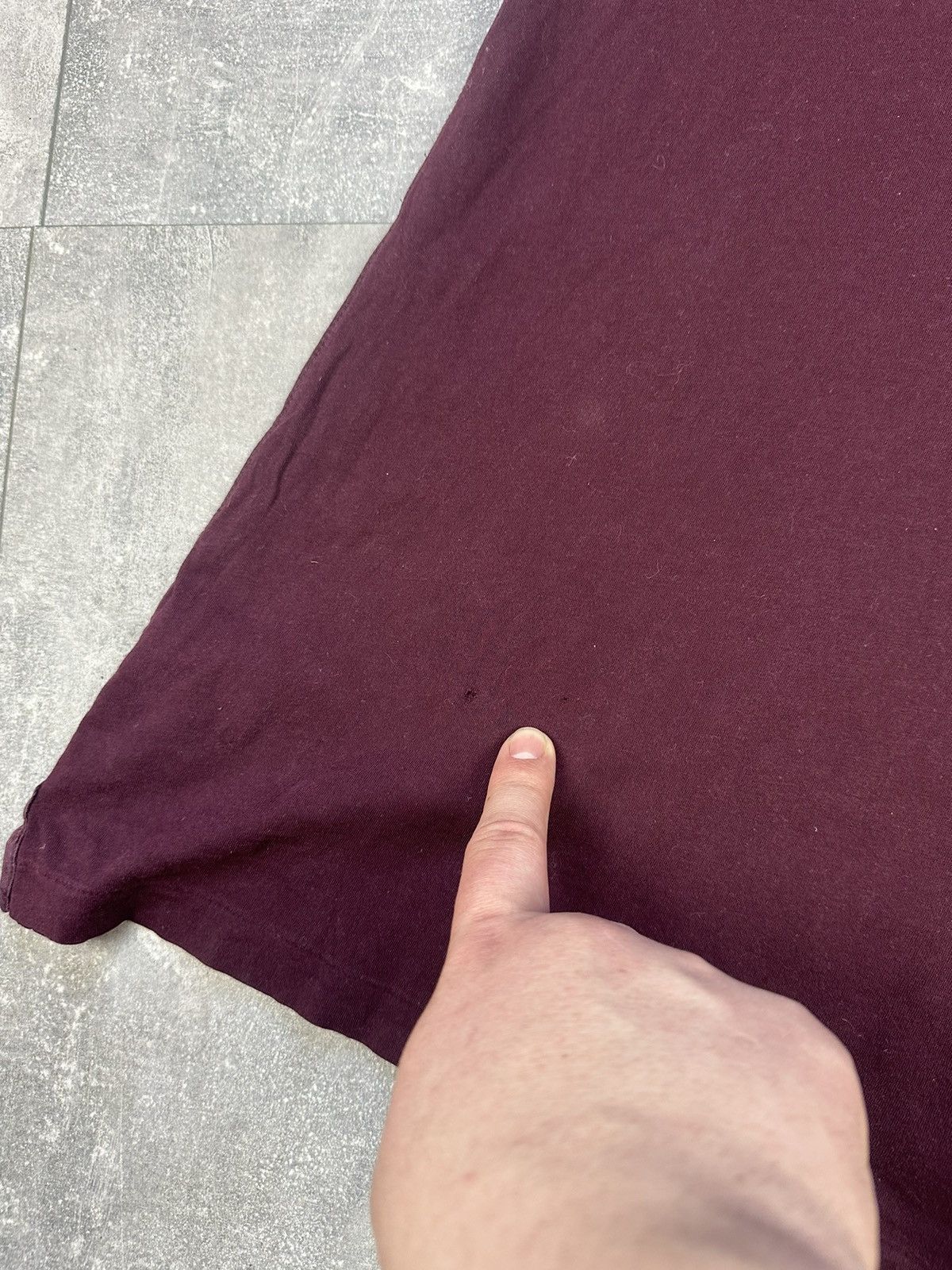 Burberry Burberry Brit Burgundy Small Logo Tee Size US M / EU 48-50 / 2 - 13 Thumbnail