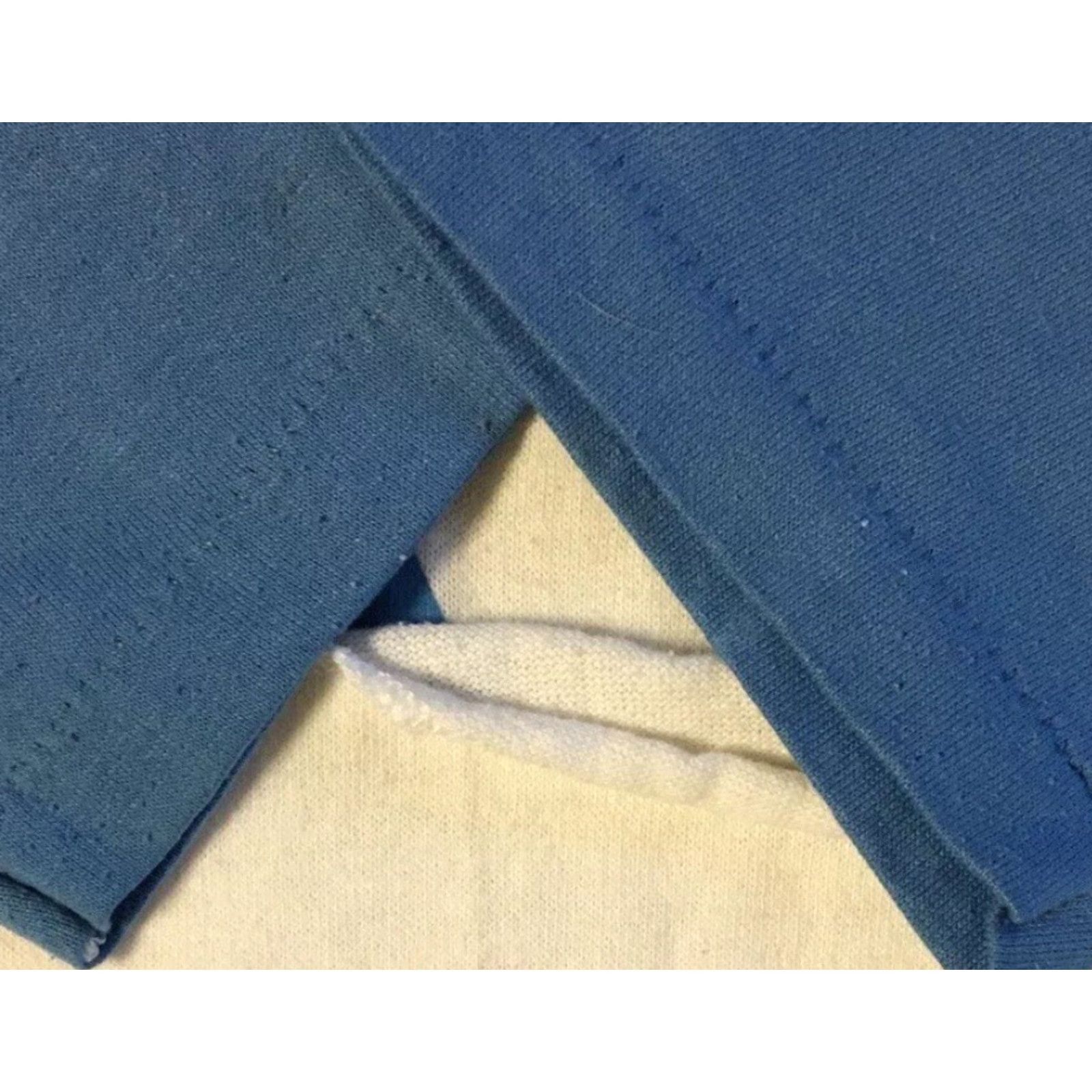 Valentino VINTAGE Russell Athletic Raglan Shirt L 3/4 Sleeve White/Blue Mens 70s 80s Grunge Punk Biker Track Retro 90s Fashion Destroyed Trucker USA Size US L / EU 52-54 / 3 - 3 Thumbnail
