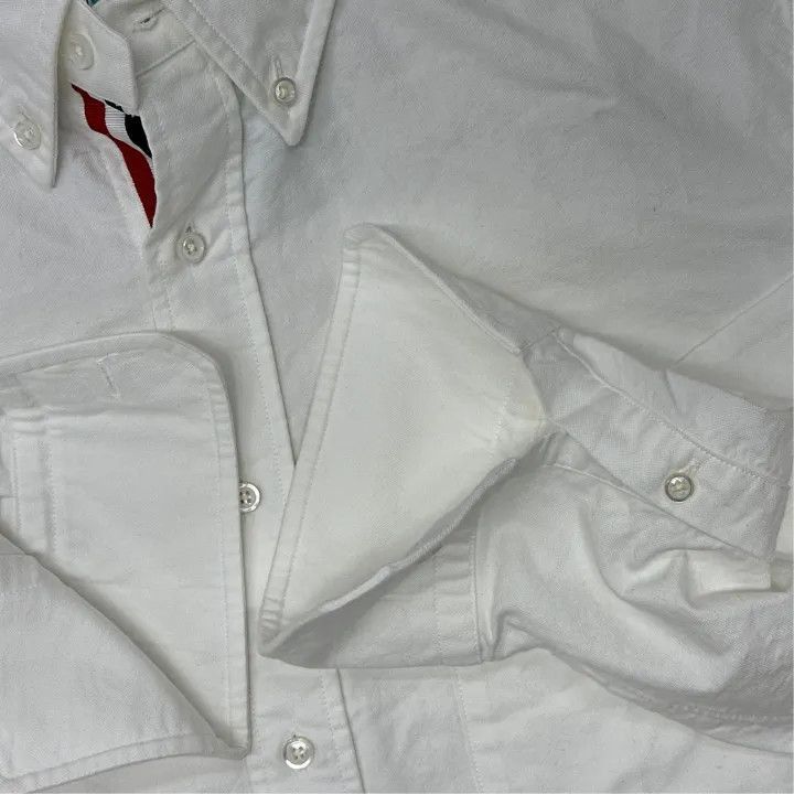 Thom Browne Thom Browne Long Sleeve Oxford Shirt -2507 Size US L / EU 52-54 / 3 - 9 Thumbnail