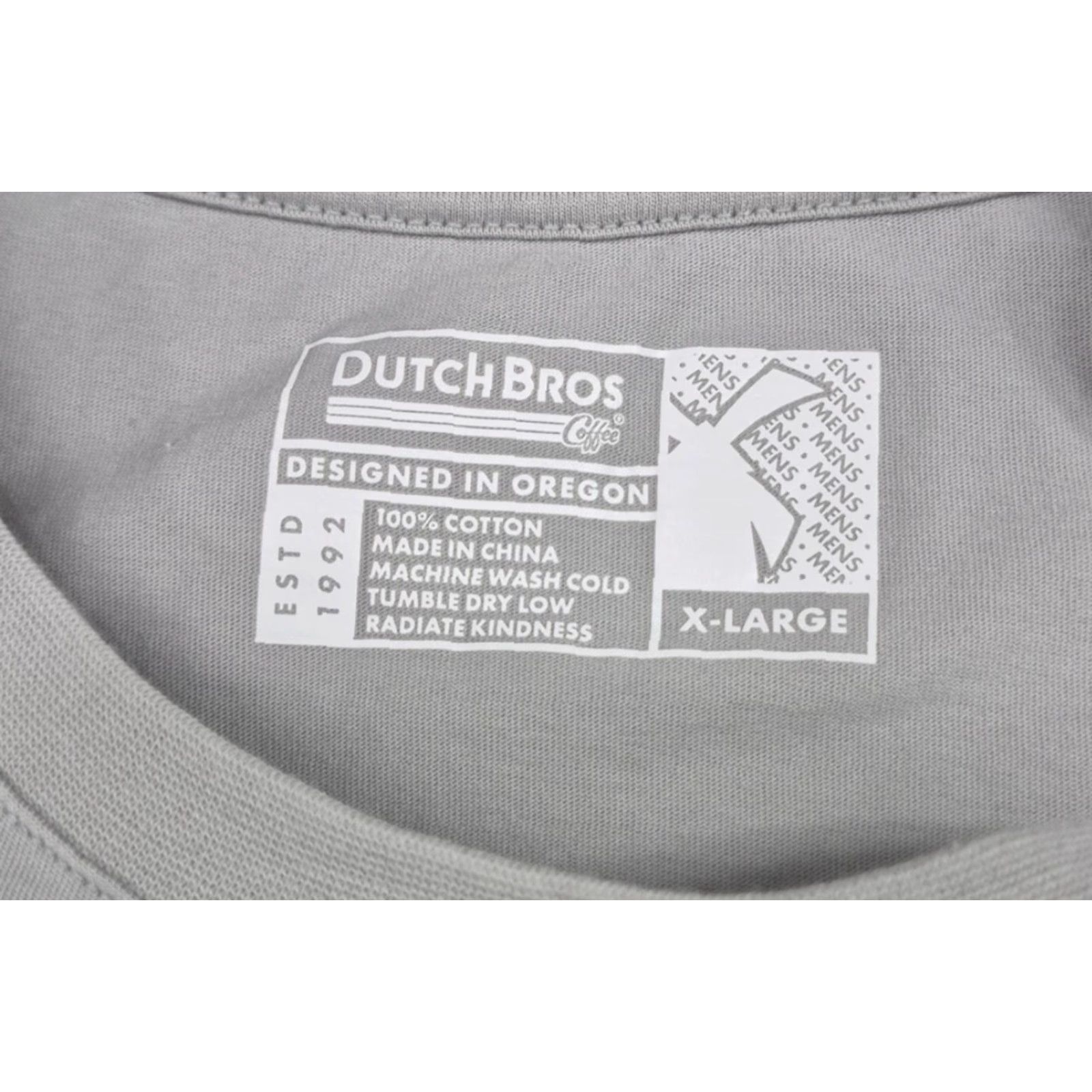 Logo 7 Dutch Bros Shirt Mens XL Gray Pop Art Smiley Graphic Logo Coffee Tee Streetwear Shirt XL Mens Gray Pop Art Logo Coffee Tee Size US XL / EU 56 / 4 - 5 Thumbnail