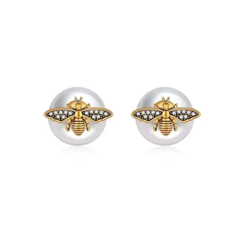 Jewelry × Vintage Bee Pearl Earrings Size ONE SIZE - 6 Thumbnail