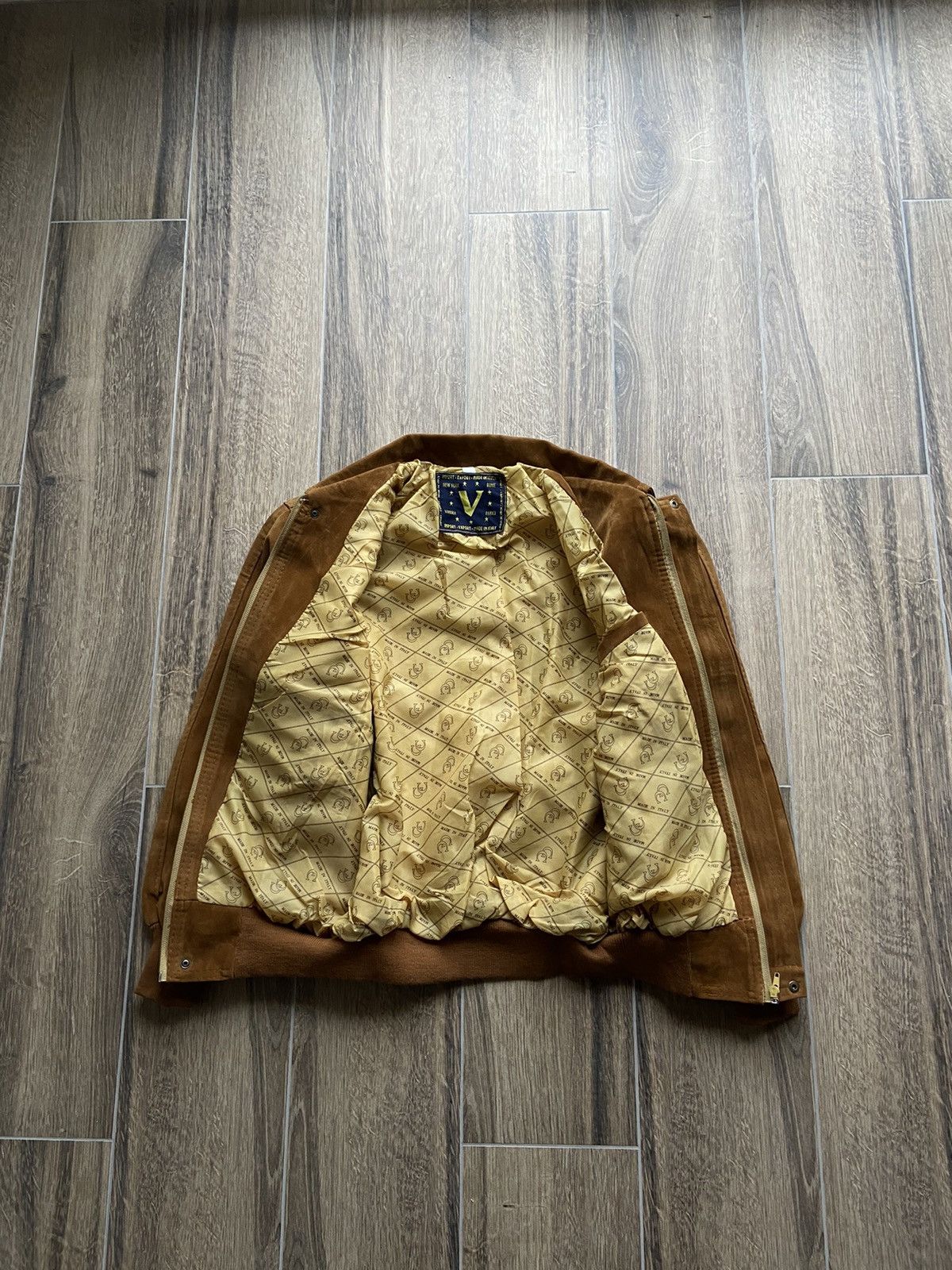 Vintage Vintage Alta Moda Nubuk Leather bomber jacket y2k Size US L / EU 52-54 / 3 - 5 Thumbnail