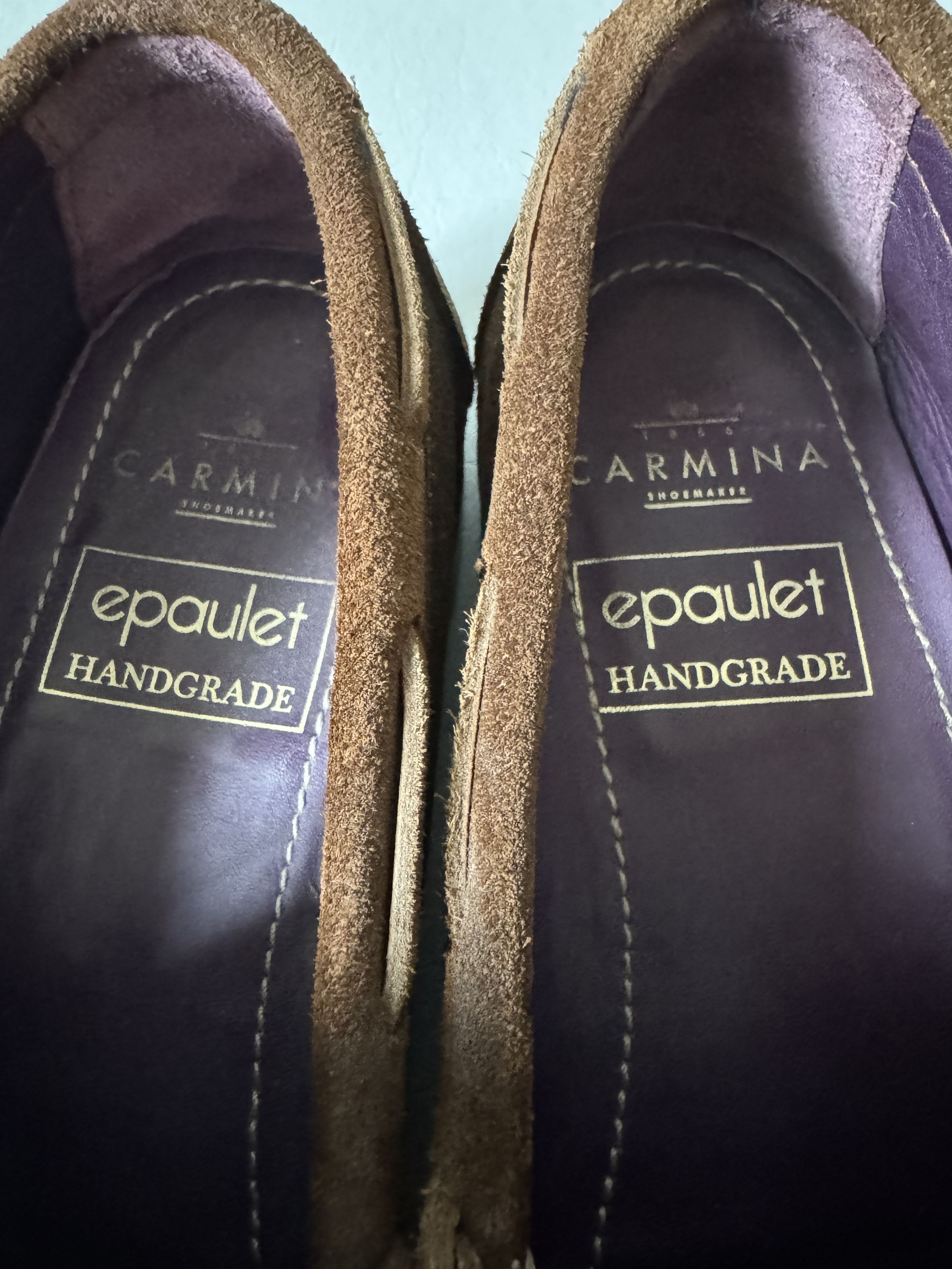 Carmina Carmina Suede Loafers Size US 7.5 / EU 40-41 - 6 Thumbnail