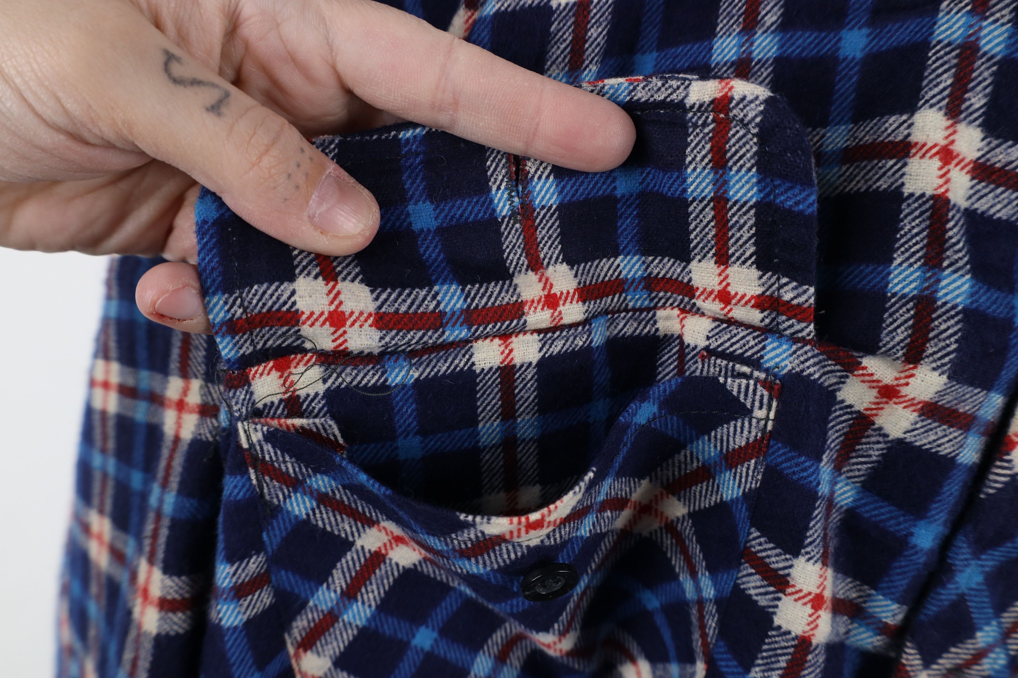 Vintage Vintage 90s Streetwear Flannel Button Shirt Jacket Jac Shirt Size US XXL / EU 58 / 5 - 5 Thumbnail