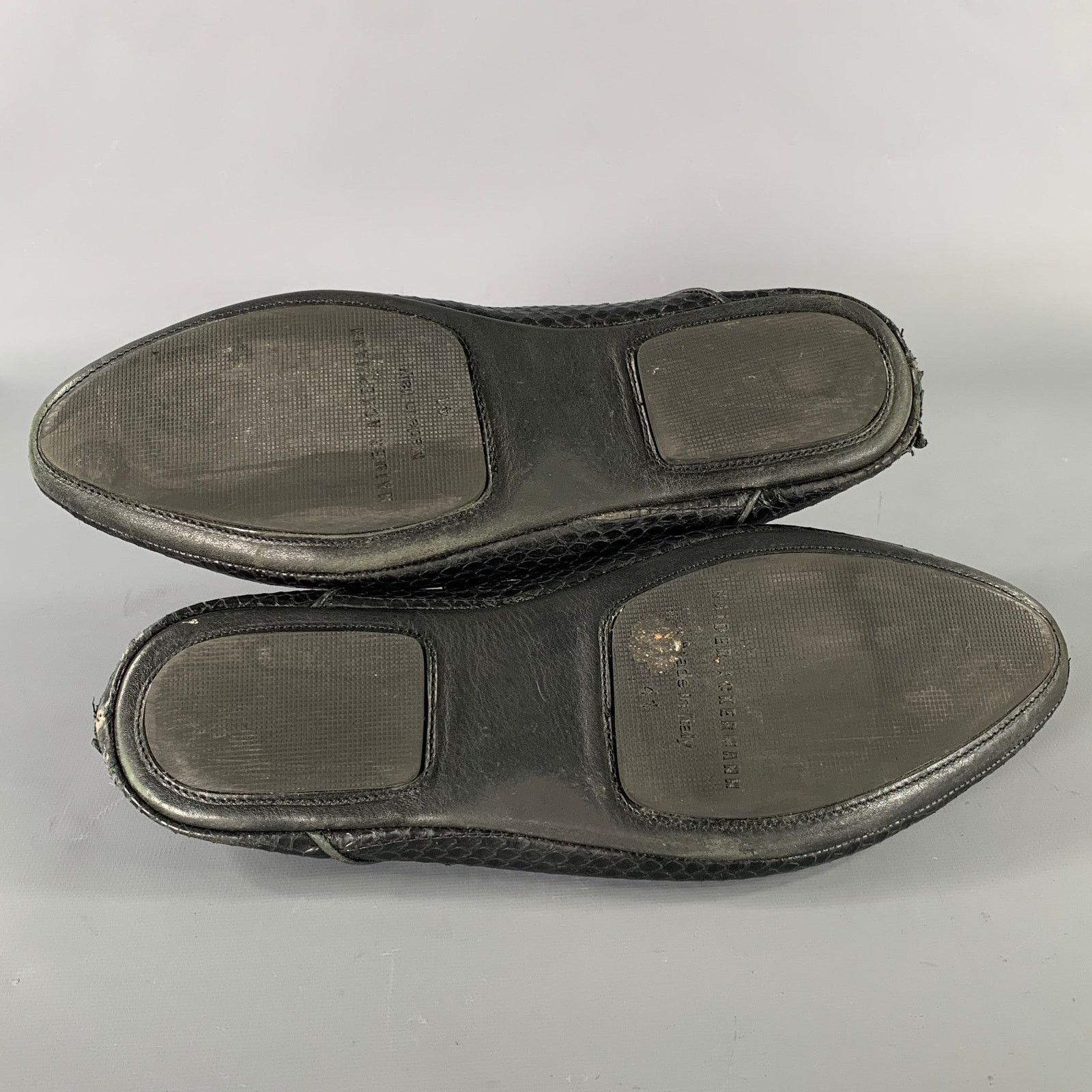 Haider Ackermann HAIDER ACKERMANN Size 8 Black Snake Leather Loafers Size US 8 / IT 38 - 6 Thumbnail
