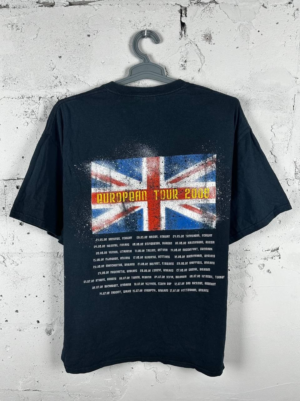 Band Tees × Def Leppard × Vintage Vintage Def Leppard Graphic Union Jack Band T Shirt Size US XL / EU 56 / 4 - 6 Thumbnail
