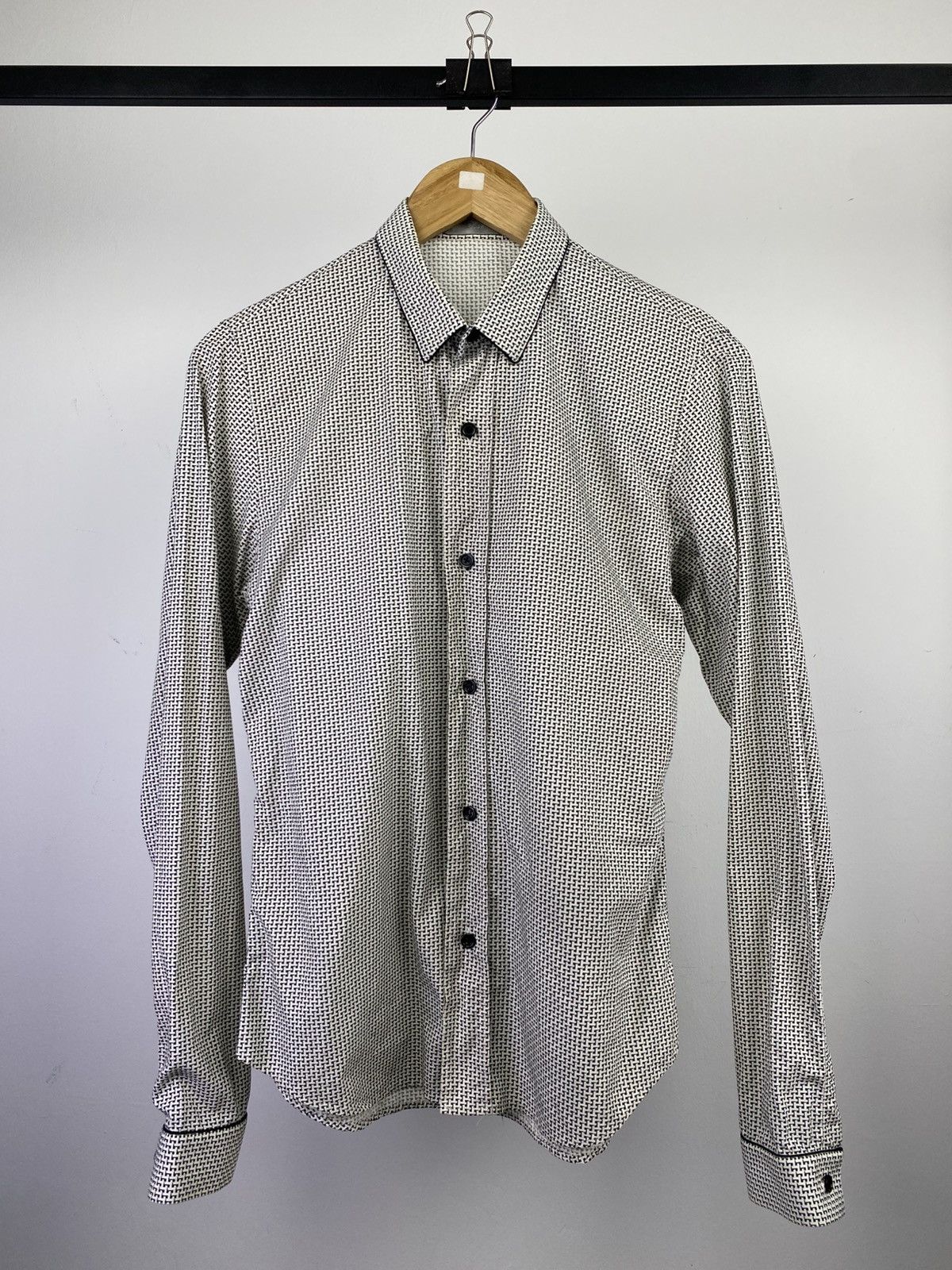 Dior 2000's Dior Homme Japan Patterned Shirt Size US M / EU 48-50 / 2 - 1 Thumbnail