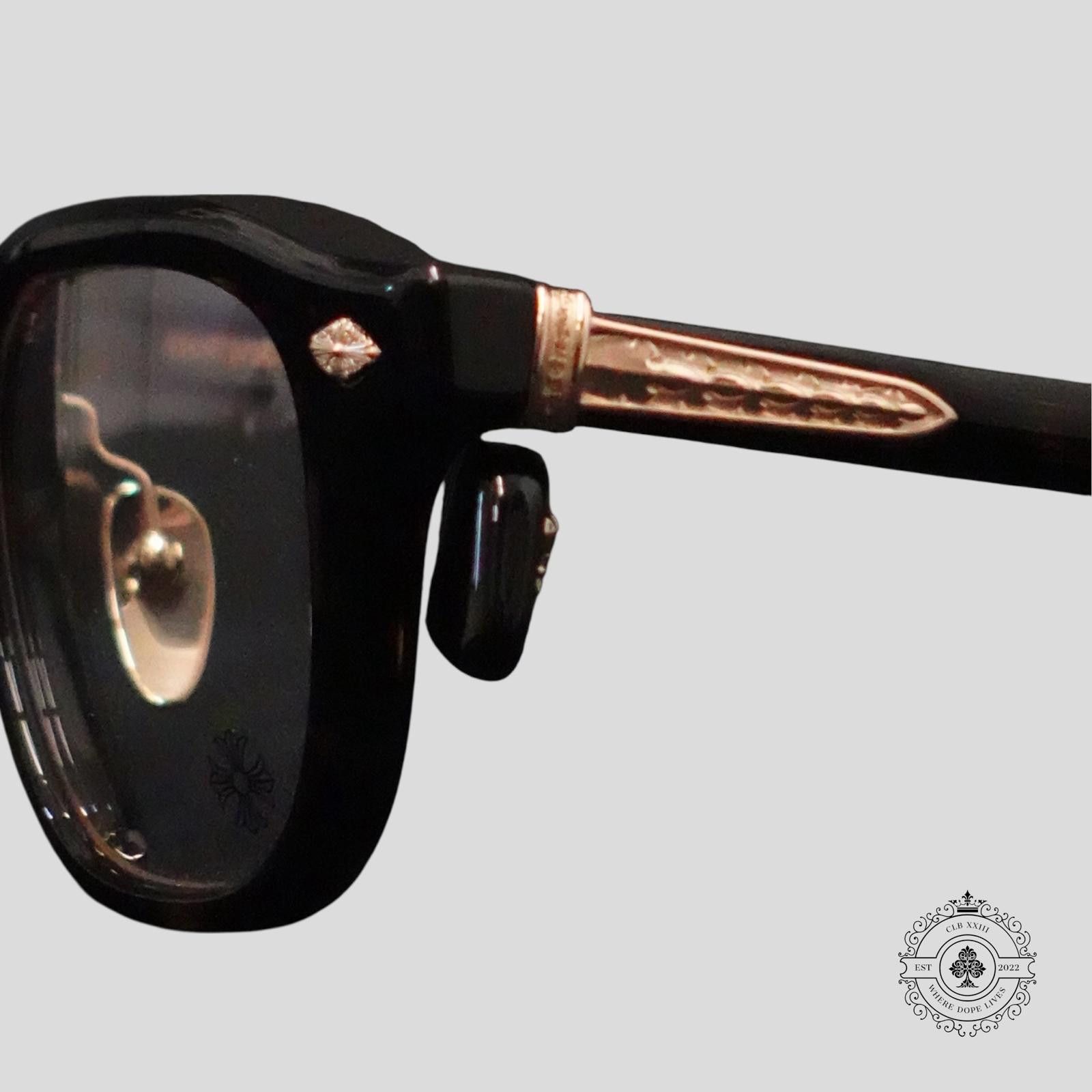 Chrome Hearts Chrome Hearts Chirp Chirp-A Sunglasses in Tortoise/Gold Size ONE SIZE - 3 Thumbnail