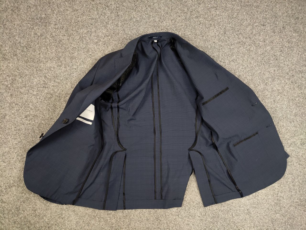 Hardy Amies Hardy Amies Design Wool Cotton Two Button Blazer Jacket Blue Size 48R - 15 Thumbnail