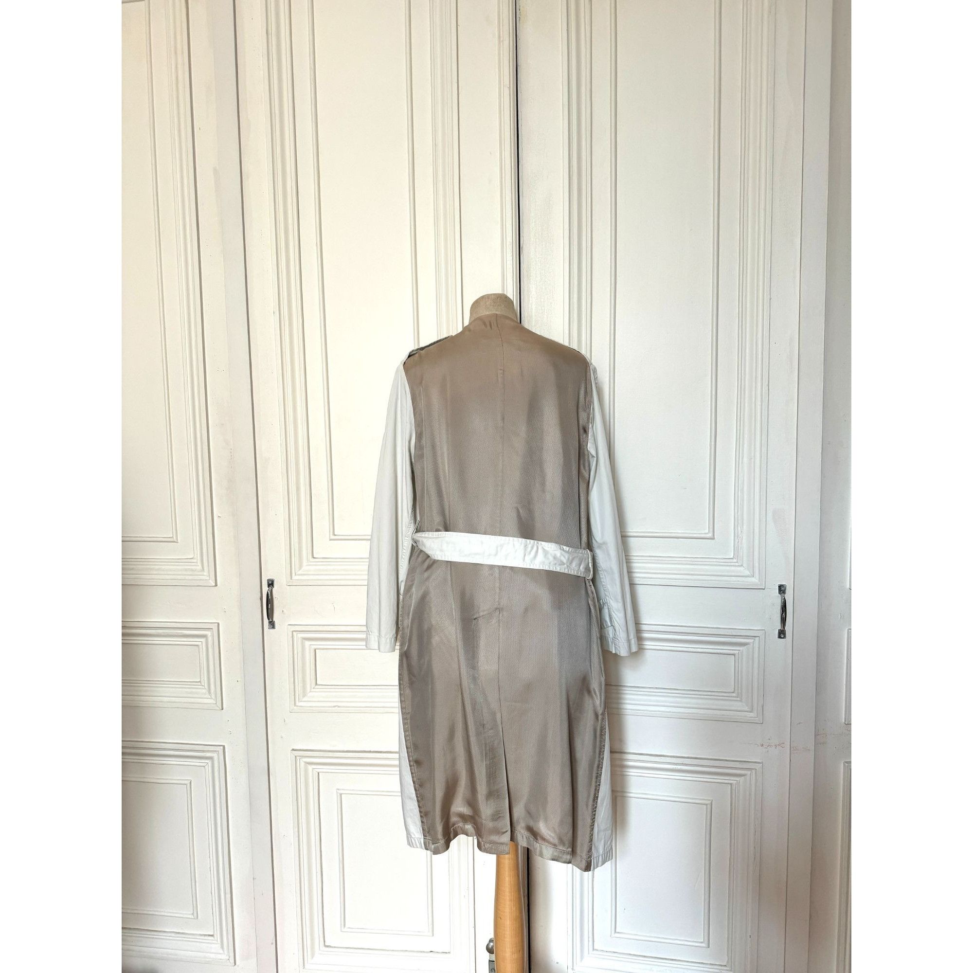Maison Margiela SS 2002 Fusion Blanc de Meudon Trench Coat Size S / US 4 / IT 40 - 2 Thumbnail