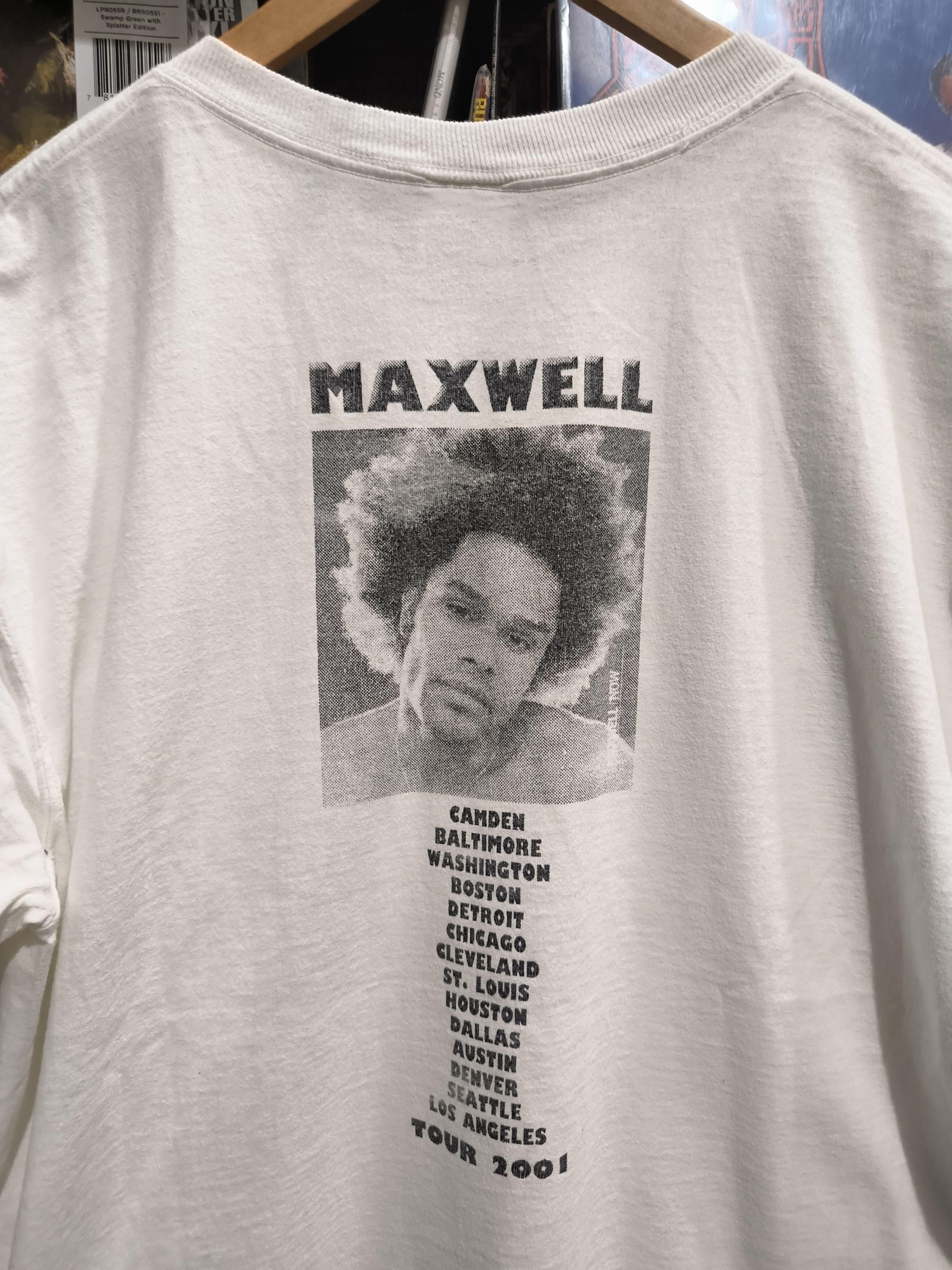 Rap Tees Vintage 2001 Maxwell tour t shirt Size US L / EU 52-54 / 3 - 4 Thumbnail