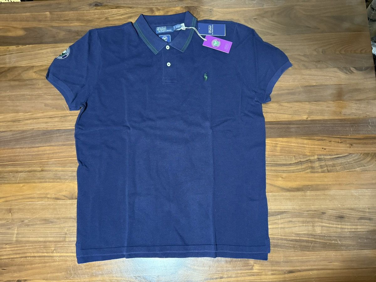 Polo Ralph Lauren Polo Ralph Lauren Wimbledon Cotton Polo-Collar Sweater Navy Size US XL / EU 56 / 4 - 1 Thumbnail