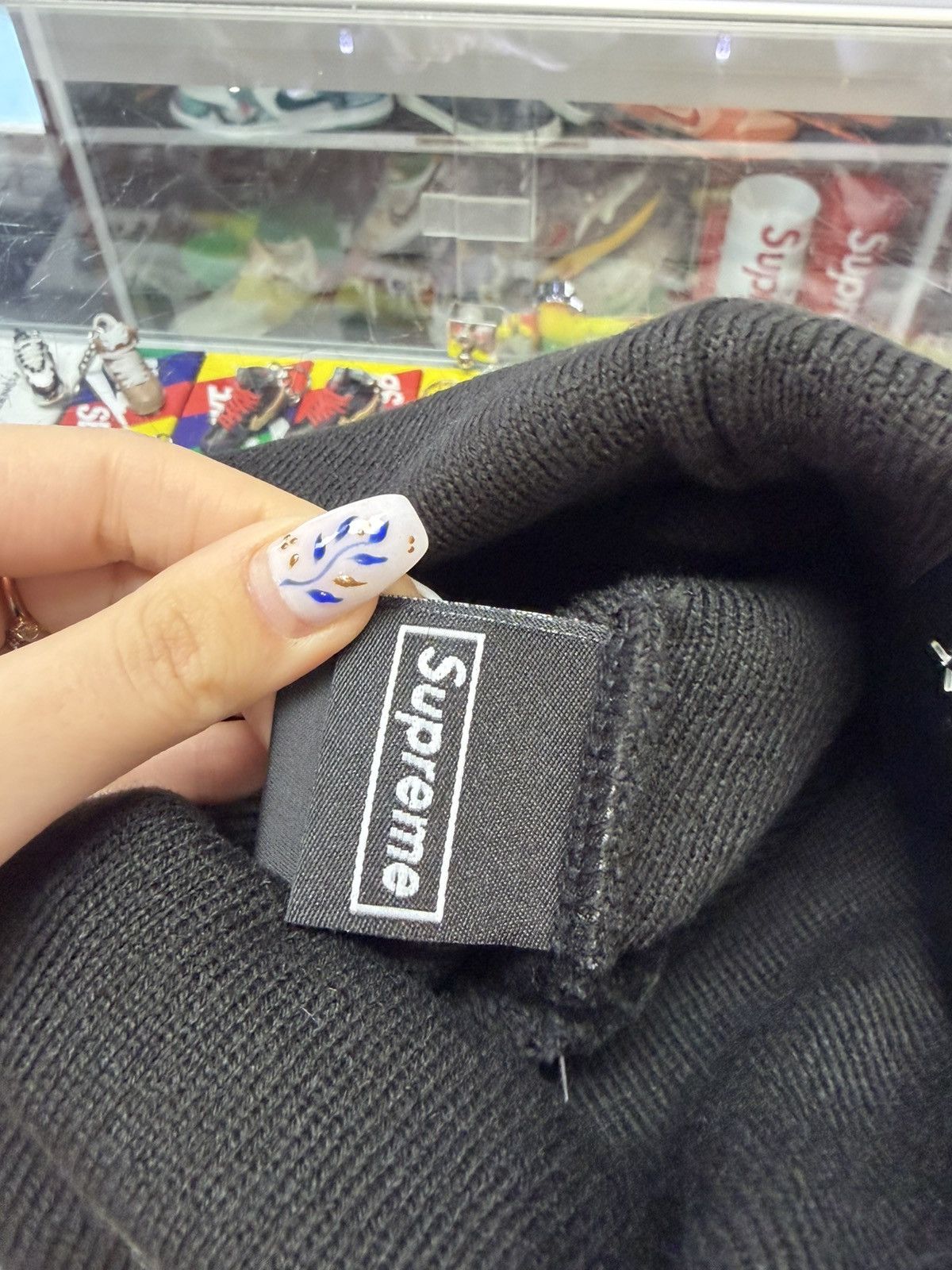 Supreme Supreme ‘S’ Logo Beanie (Black) Size ONE SIZE - 3 Thumbnail
