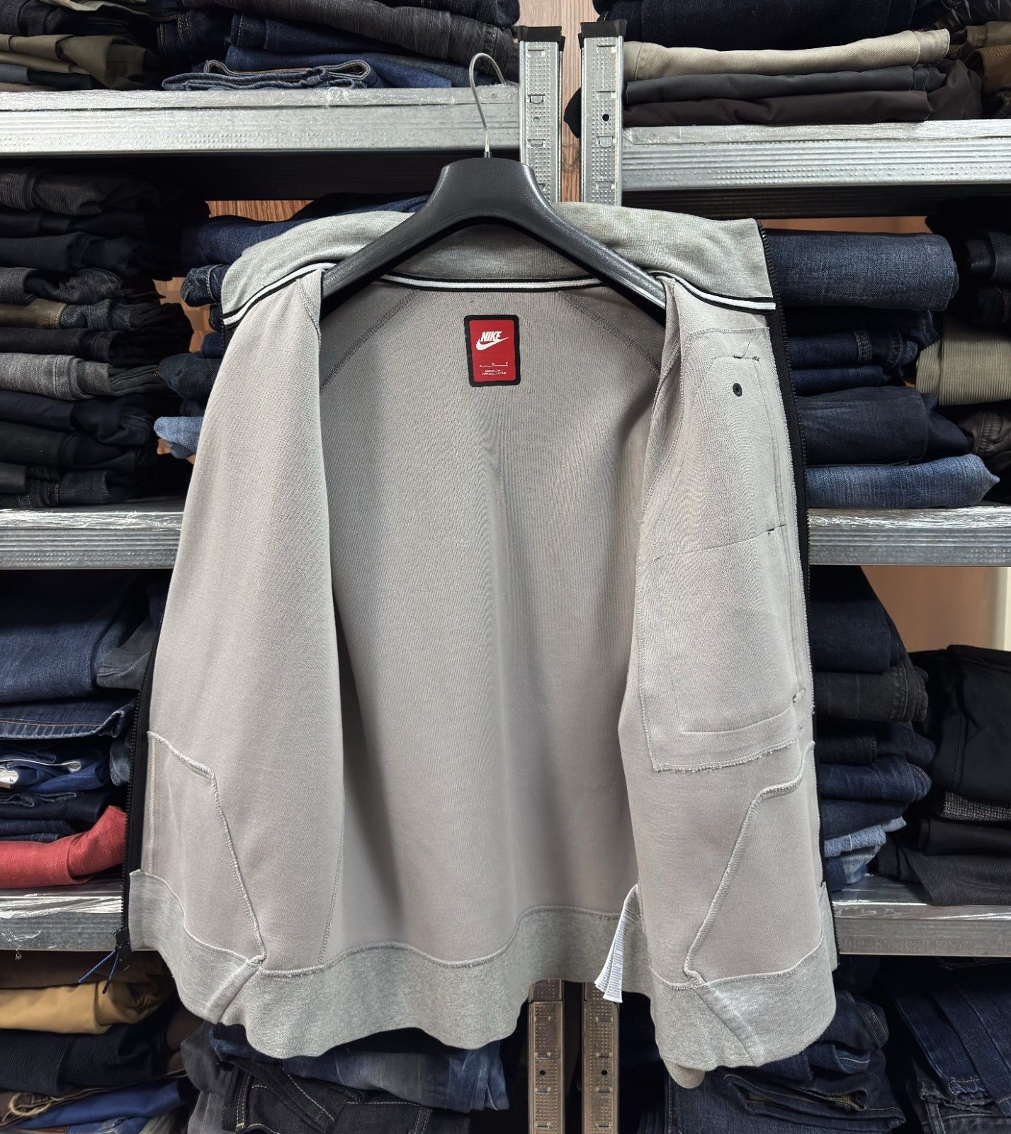 Nike Nike Tech Fleece Gray Hooded Full Zip Jacket 614636-063 Size US L / EU 52-54 / 3 - 8 Thumbnail