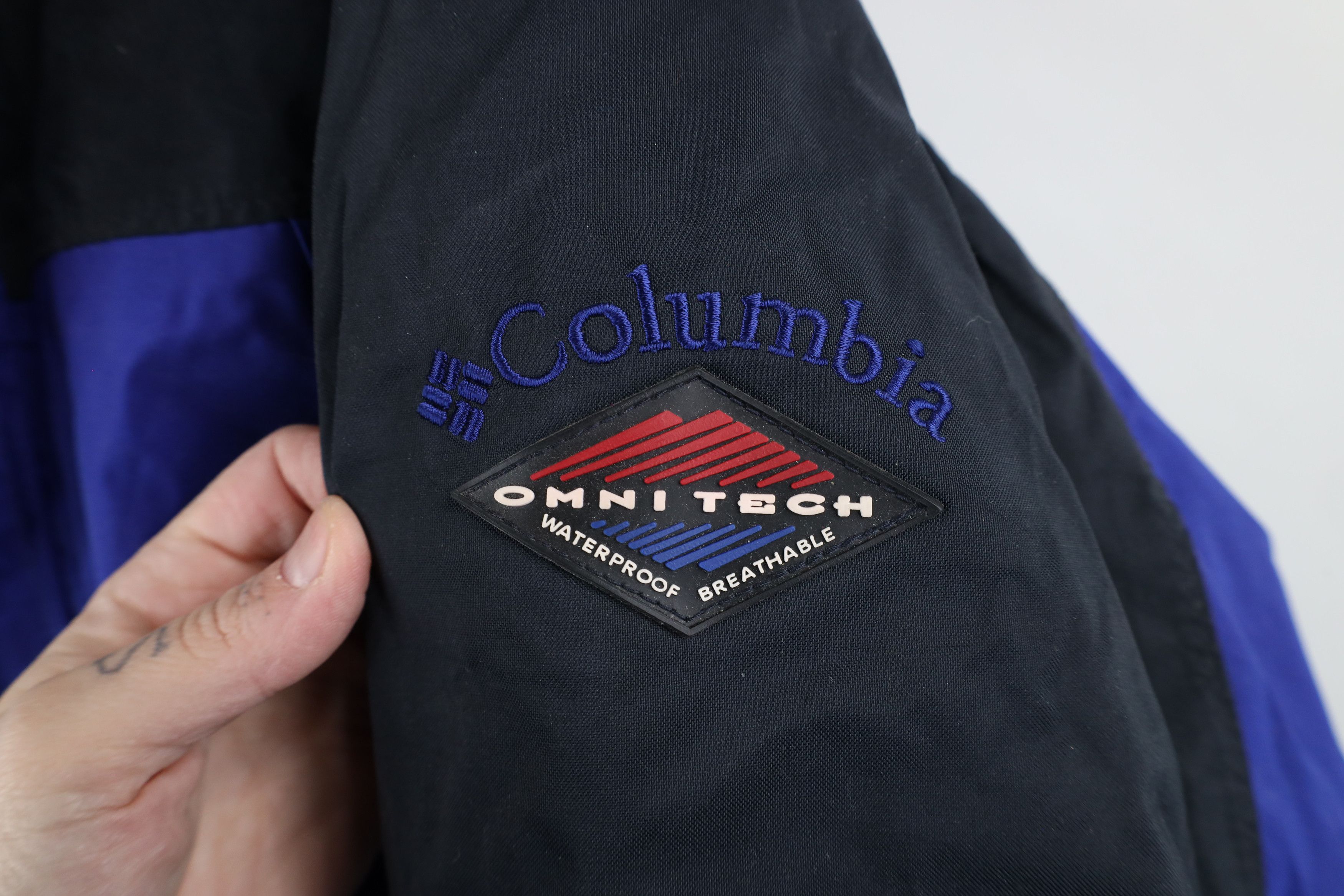 Columbia × Vintage Vintage 90s Columbia 2 In 1 Winter Hooded Jacket Coat Blue Size US L / EU 52-54 / 3 - 4 Thumbnail