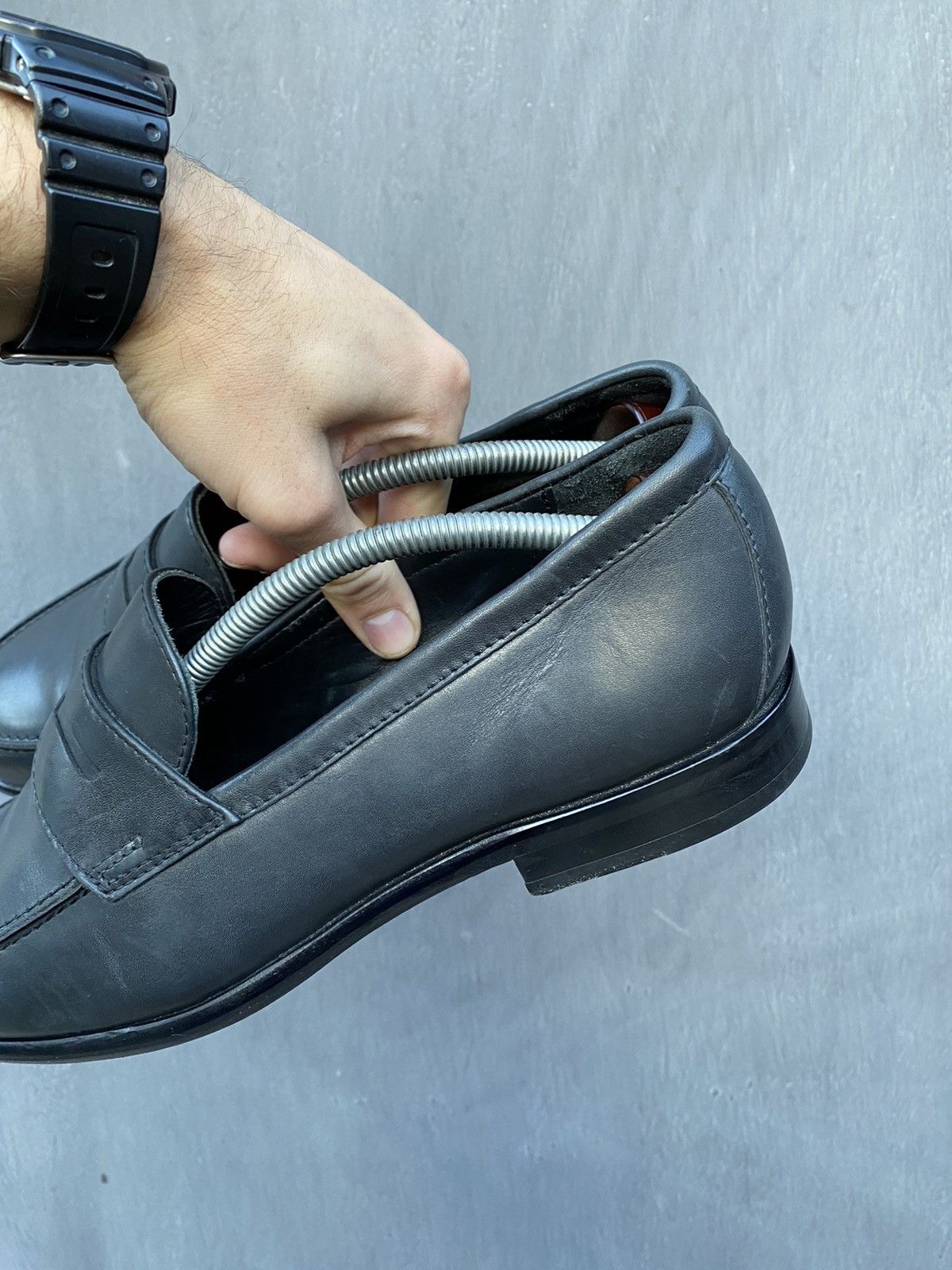 Officine Generale Officine Generale Black leather loafers size 43 Size US 9.5 / EU 42-43 - 7 Thumbnail