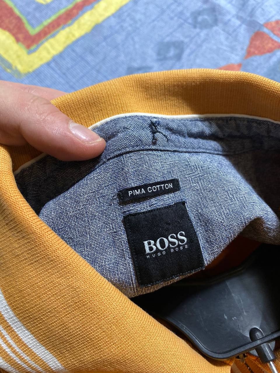 Hugo Boss × Vintage Hugo Boss tee grey big logo Size US XXL / EU 58 / 5 - 12 Thumbnail