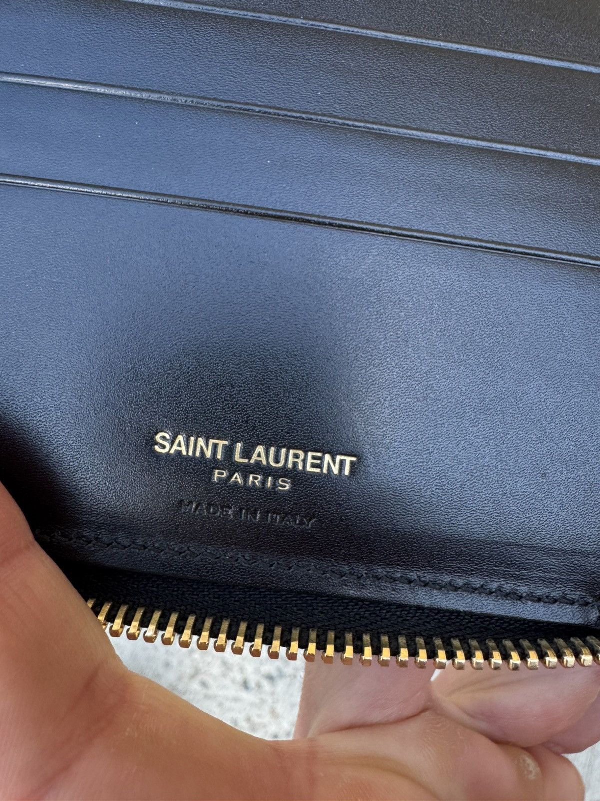 Saint Laurent Paris Saint Laurent Black Leather Wallet Size ONE SIZE - 8 Thumbnail