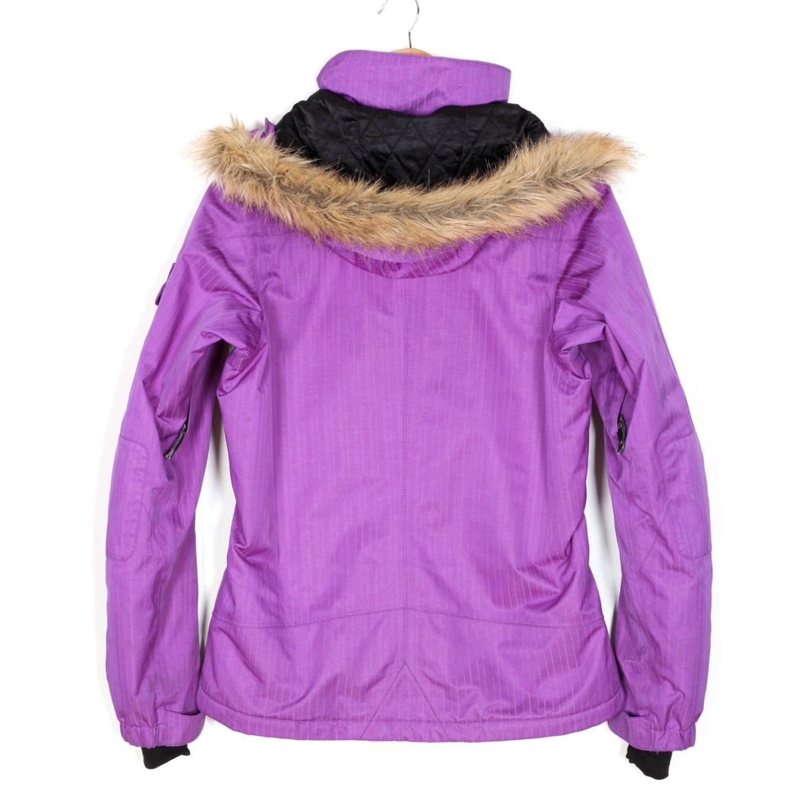 The North Face VINTAGE The North Face Baker Deluxe Fur Hooded Insulated Ski Jacket Women S Purple Size S / US 4 / IT 40 - 4 Thumbnail