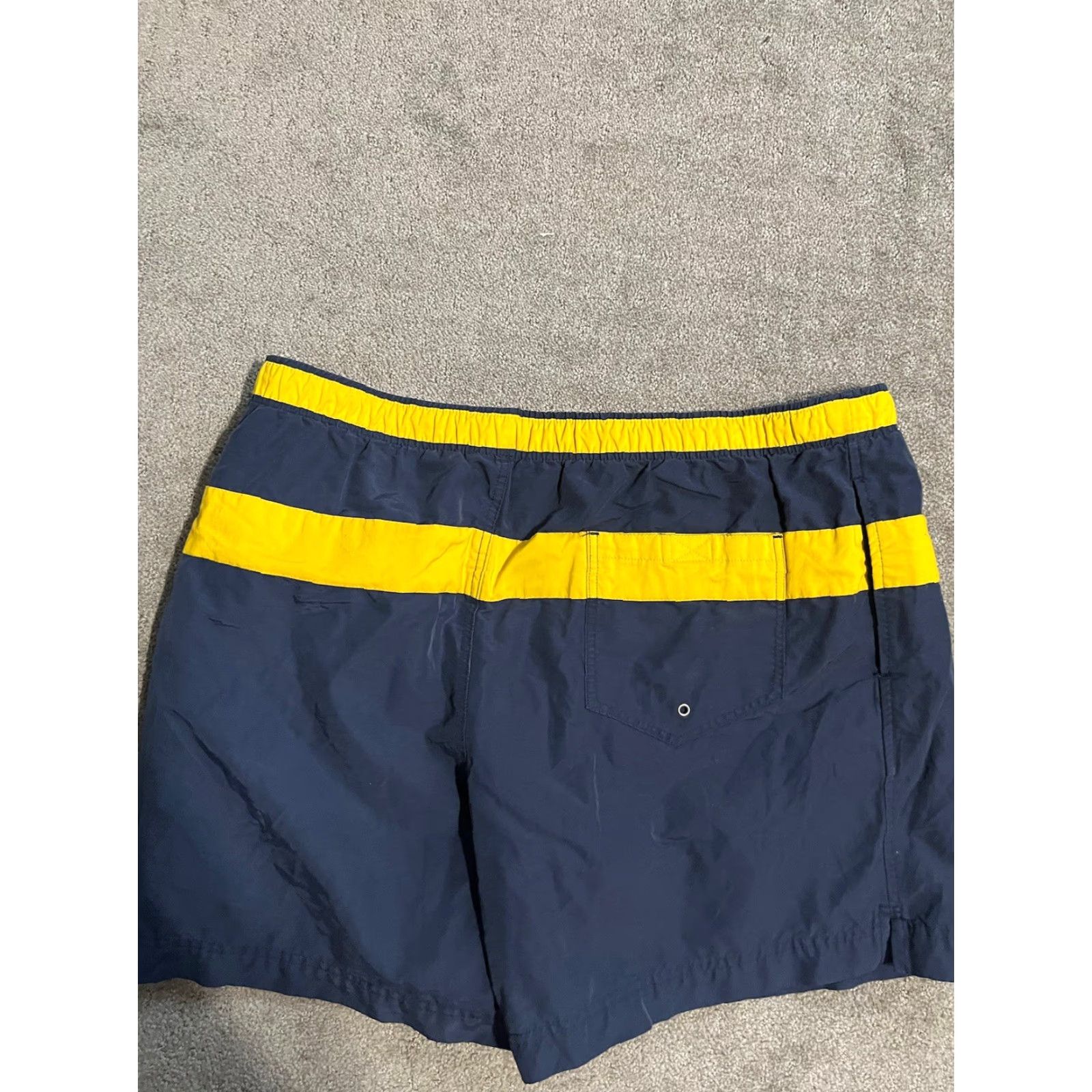 Vintage VINTAGE Polo Sport POLO SPORT Striped Swim Trunks Navy L Size US L / EU 52-54 / 3 - 3 Thumbnail