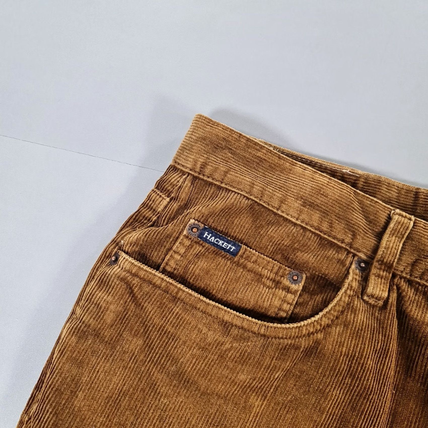 Hackett Hackett London Mens Trousers Brown Corduroy Cotton Straight Leg W36 L31 Pants Size US 36 / EU 52 - 3 Thumbnail