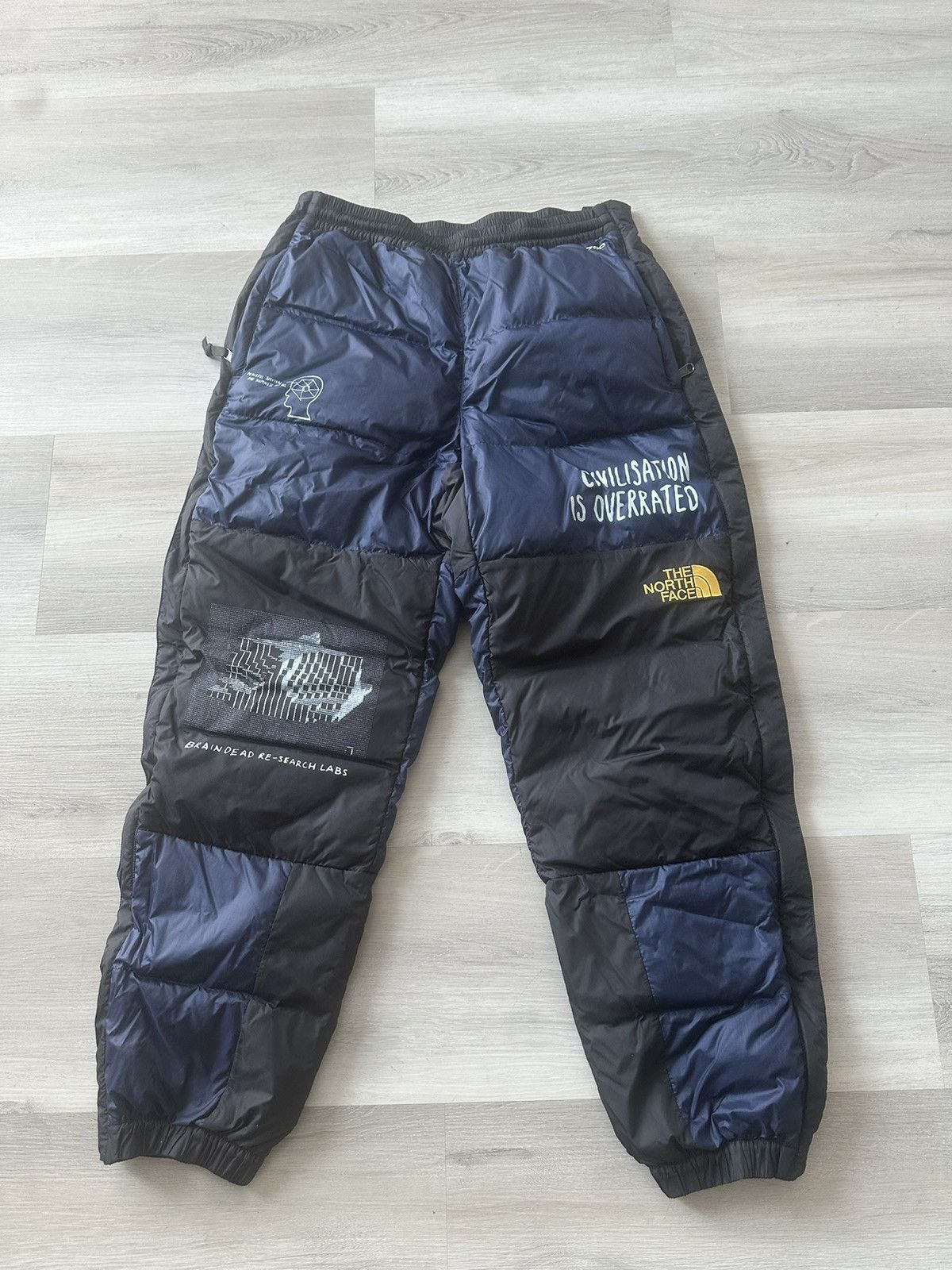 Brain Dead The North Face Brain Dead x The North Face Printed Nuptse Pants Grailed