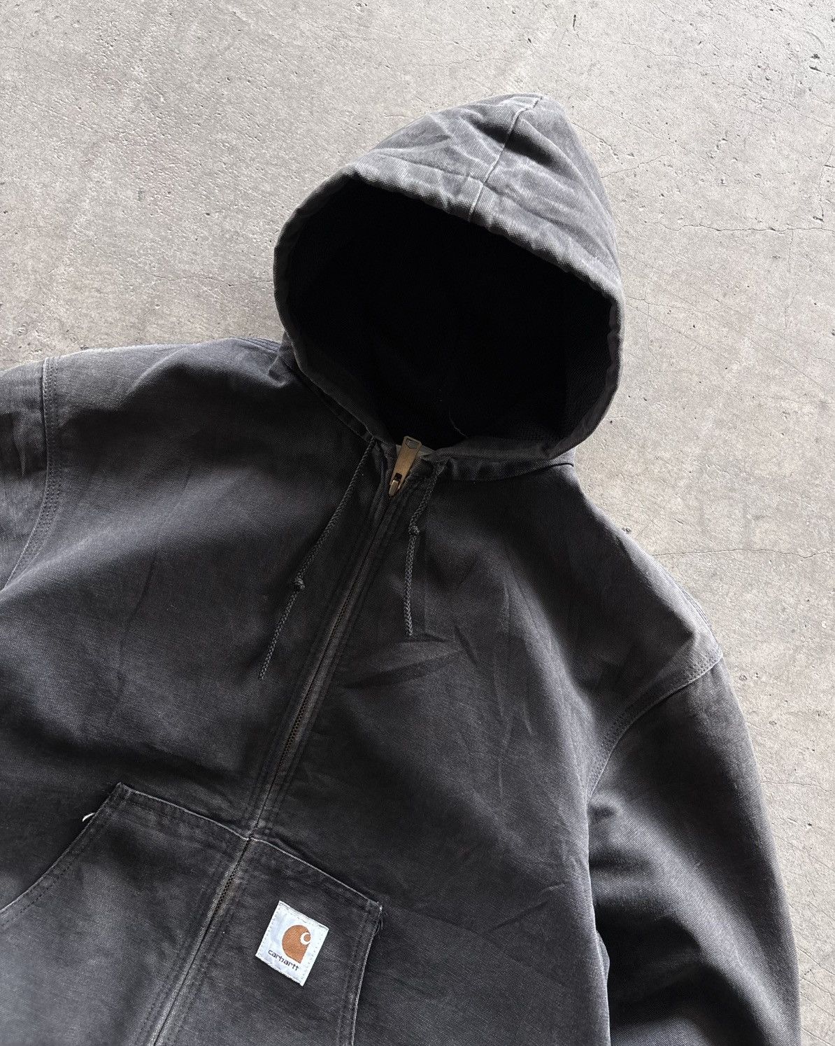 Carhartt 90s J03BLK Carhartt Active Faded Black Jacket Size US L / EU 52-54 / 3 - 3 Thumbnail