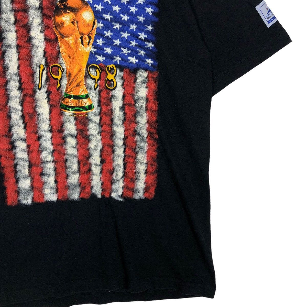 Adidas 🔥Vintage 98 France Coupe Du Monde Adidas Big Logo T-Shirt Size US L / EU 52-54 / 3 - 4 Thumbnail
