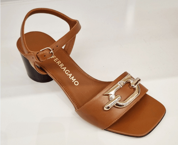 o1s1rm0724 Priscilla Leather Sandals in Brown