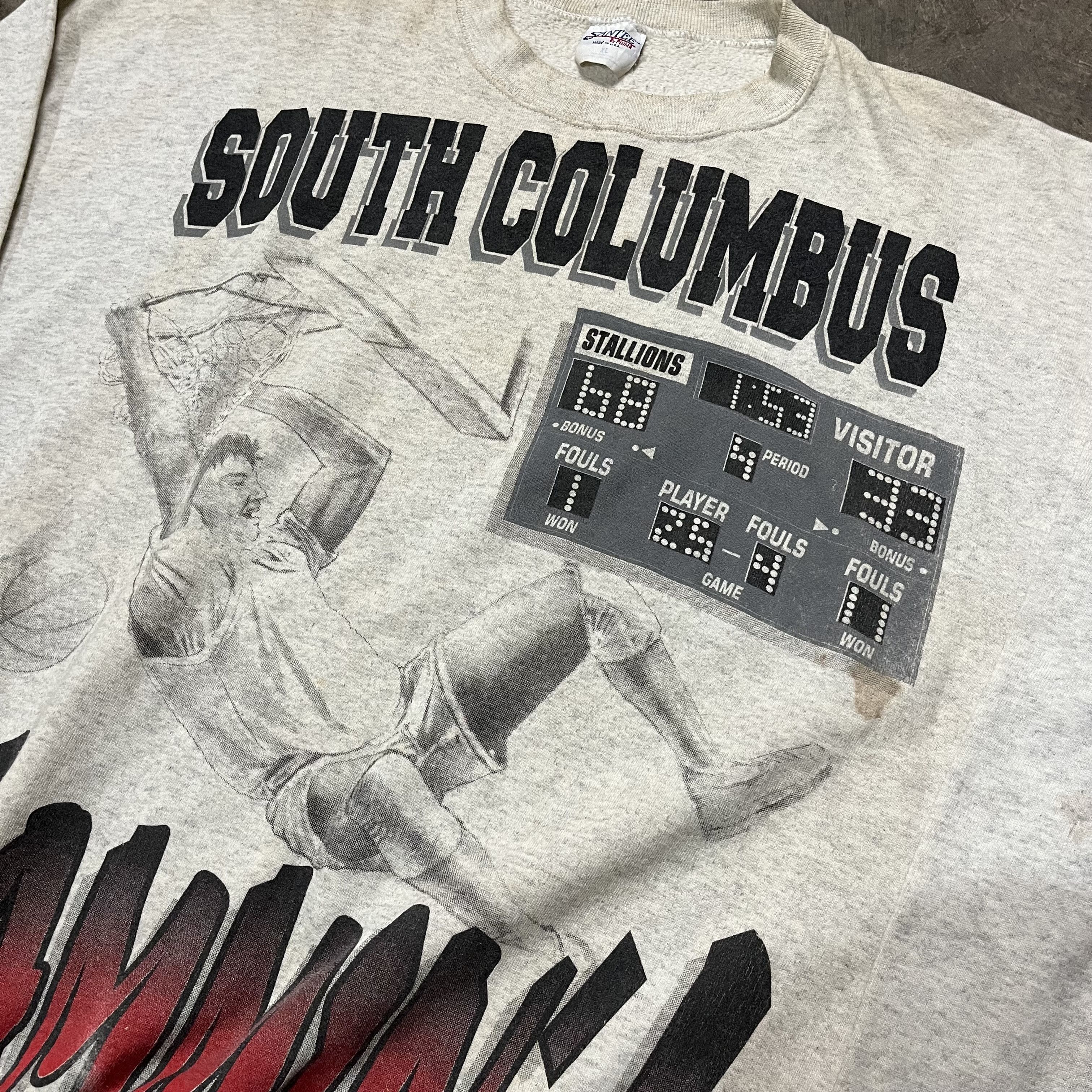 NBA × Vintage Rare vtg 90s jammin south columbus slamdunk Size US L / EU 52-54 / 3 - 2 Thumbnail