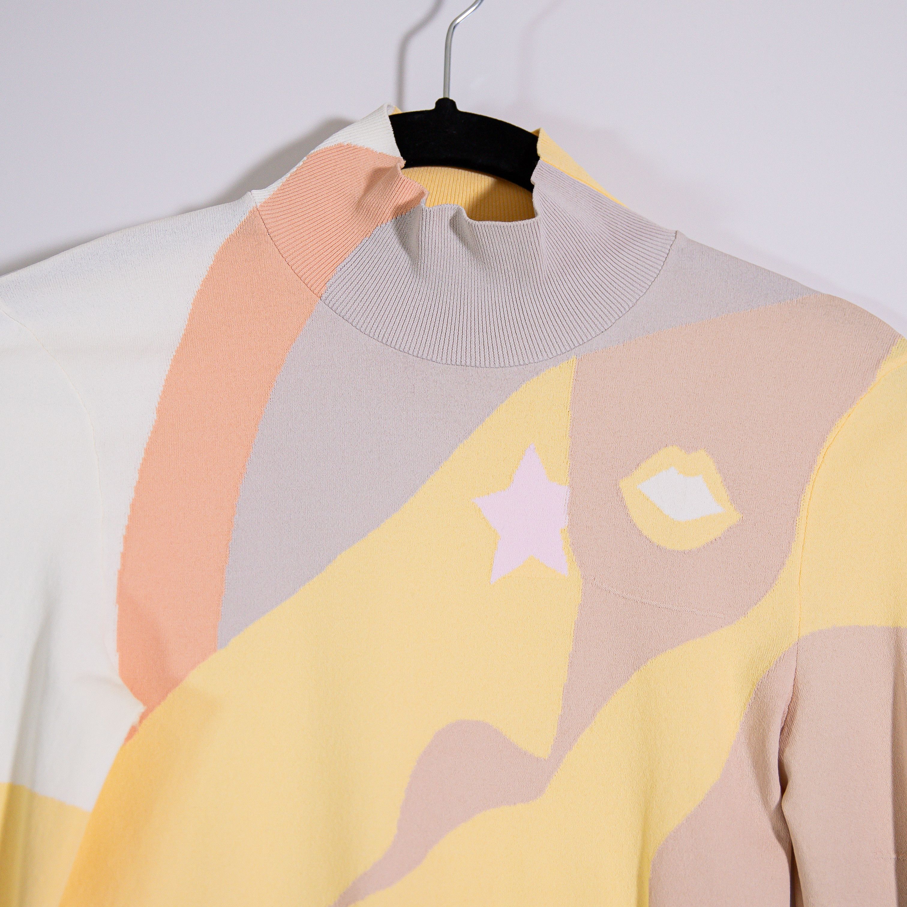 Fendi Fendi Colorblocked Mockneck Long Sleeve Size S / US 4 / IT 40 - 2 Thumbnail