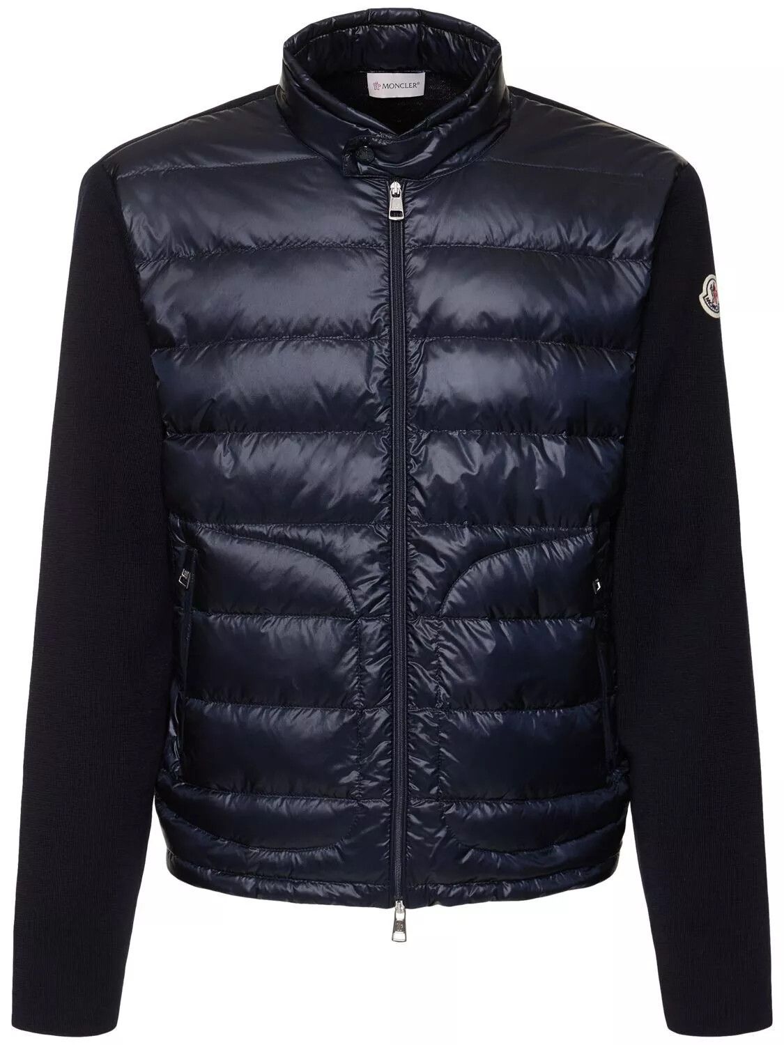 MONCLER $1340 Men's Blue Wool Down Cardigan New