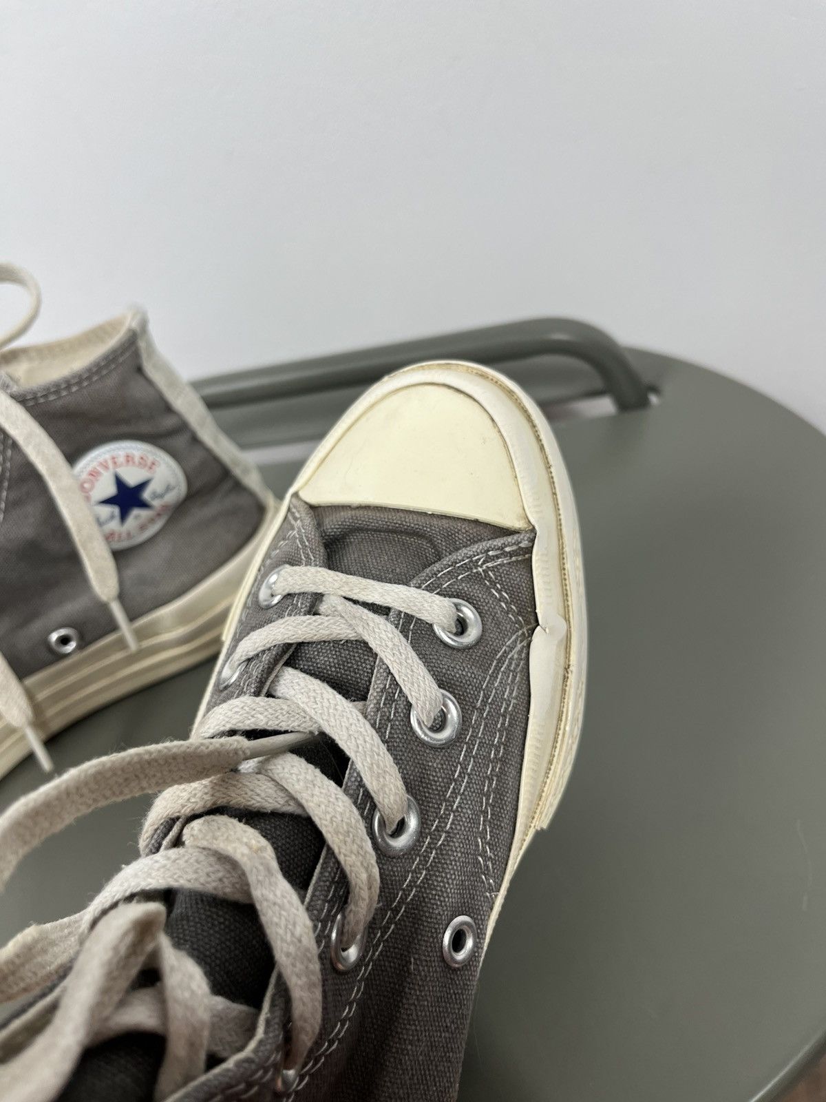 Converse Converse x CDG Play Chuck Taylor High Grey Heart US 6 W Size US 6 / IT 36 - 9 Thumbnail