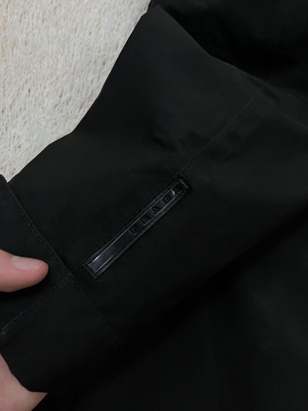 Prada Vintage Prada Black Nylon Bomber Jacket Sport Gore-Tex Size US L / EU 52-54 / 3 - 13 Thumbnail