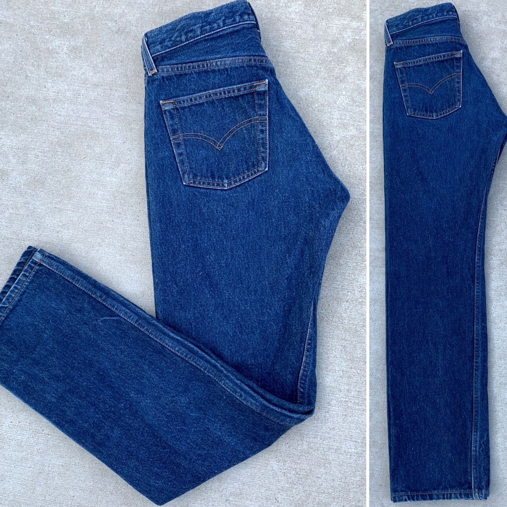 Levi's VINTAGE Levi's 501 Jeans Button Fly 30 Waist 31.5 Inseam Blue Cotton Denim 5-Pocket Mens Jeans Size US 30 / EU 46 - 6 Thumbnail