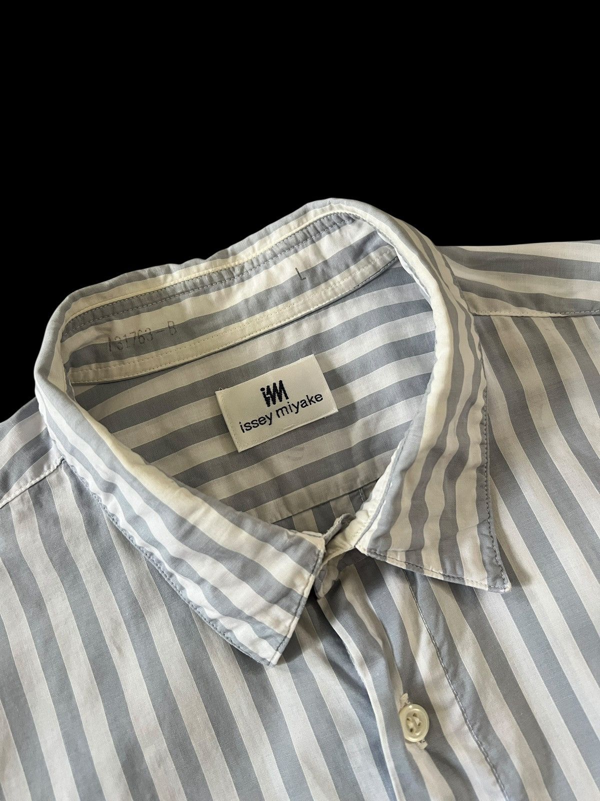 Issey Miyake 1980s Issey Miyake Stripes Button Shirt Size US XL / EU 56 / 4 - 4 Thumbnail