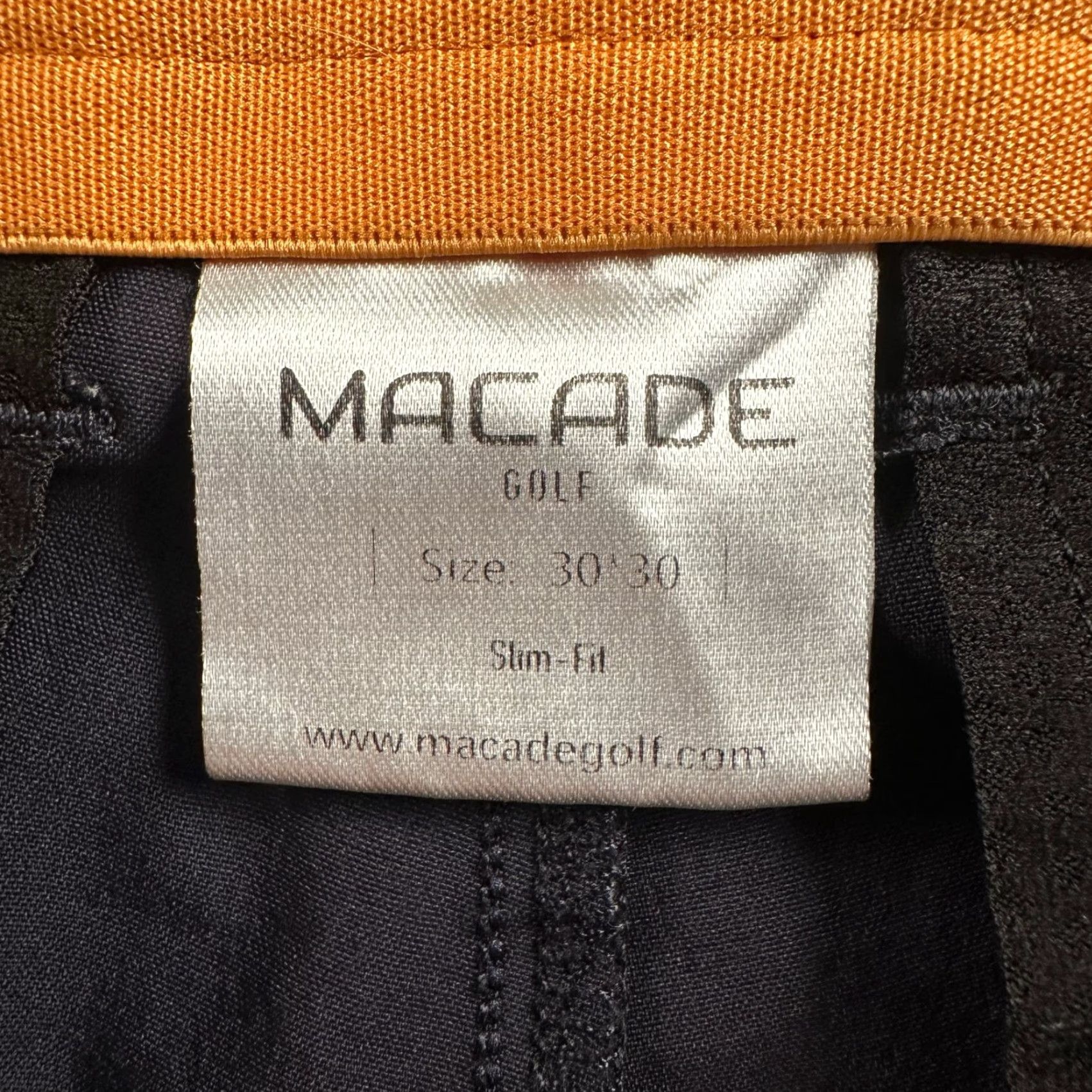 Vintage Macade Pants Mens 30x30 Slim Fit Navy Chino Golf Stretch Lightweight Pants Size US 30 / EU 46 - 5 Thumbnail