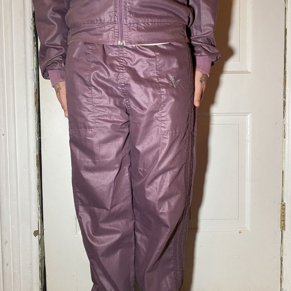 Adidas rare lilac adidas track suit Size S / US 4 / IT 40 - 7 Thumbnail