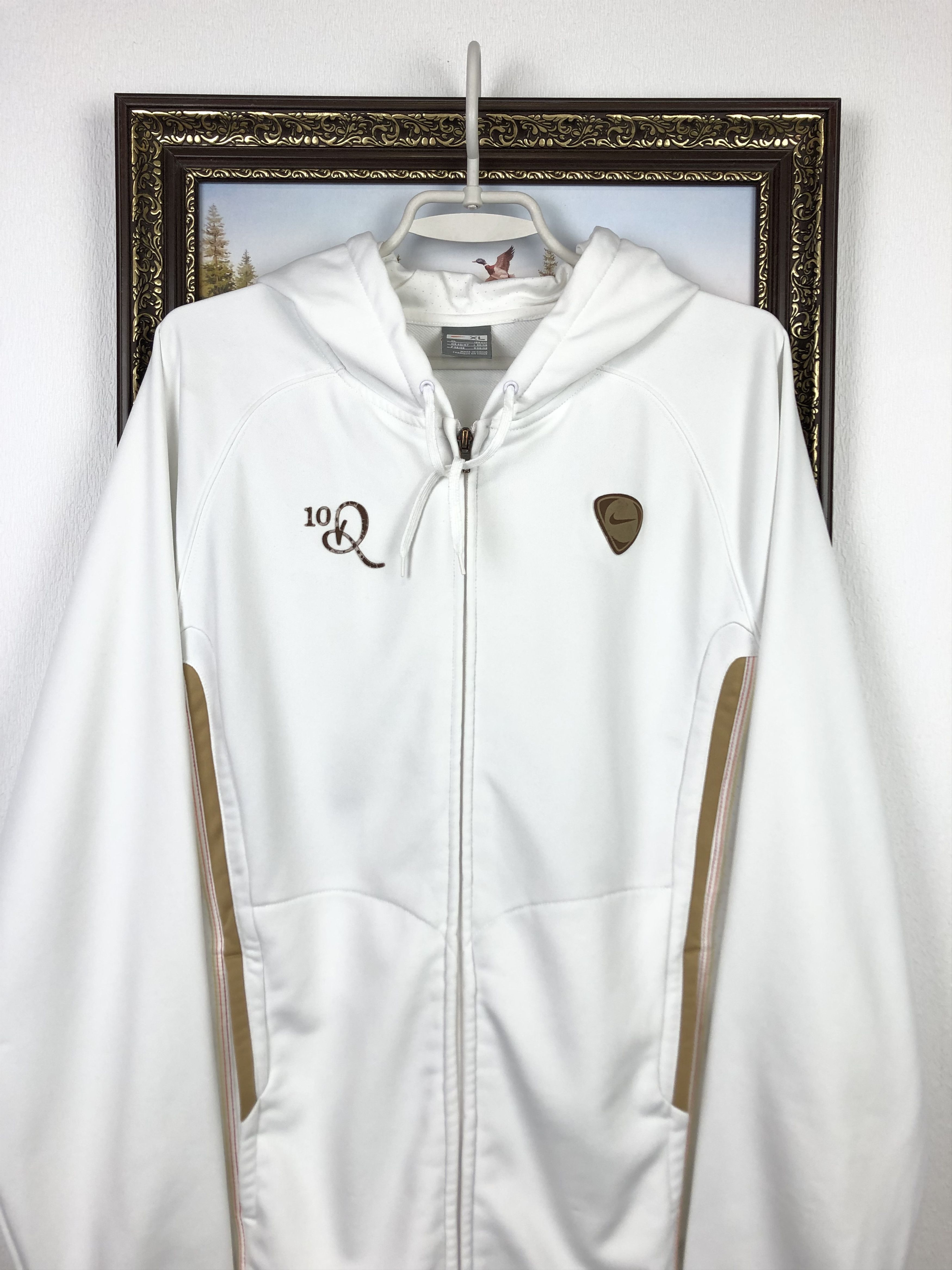 Nike × Vintage Vintage R10 Ronaldinho Football Jacket Hooded Soccer Track Size US XL / EU 56 / 4 - 2 Thumbnail