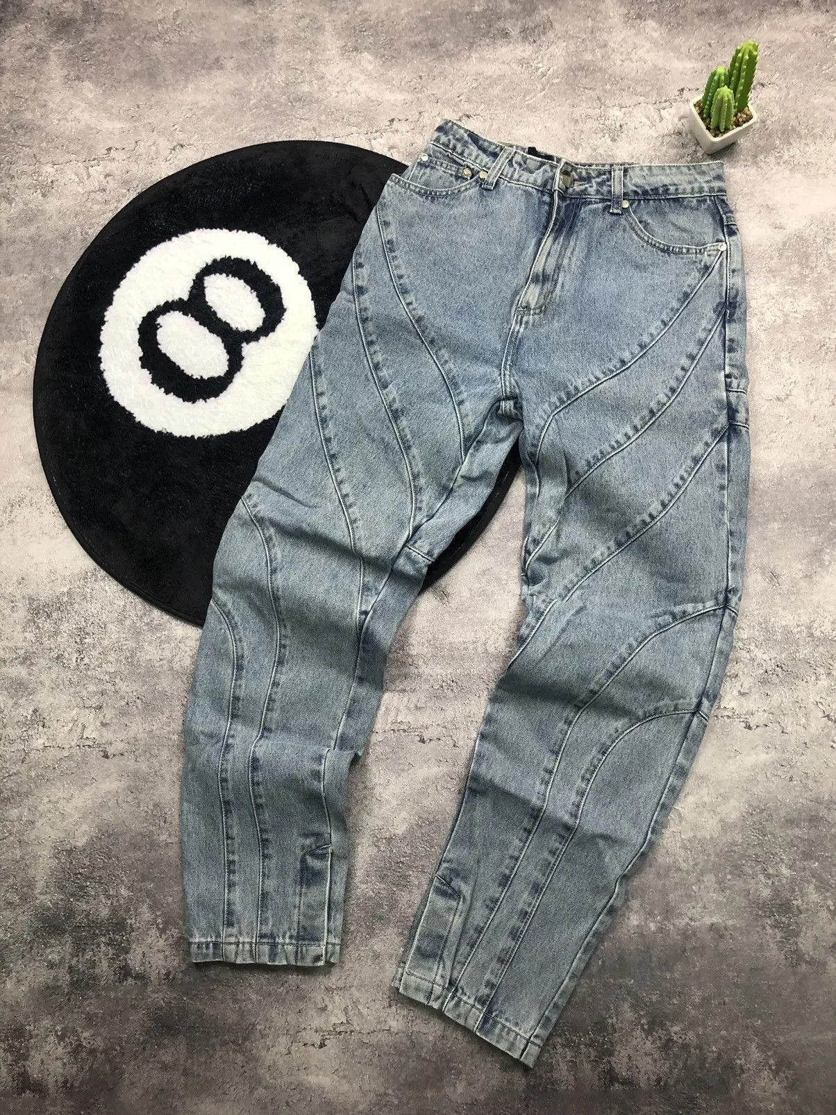 Maniere De Vior MANIERE DE VOIR Avantgarde Rare Chrome/White Logo Streetwear Size 26" / US 2 / IT 38 - 1 Thumbnail