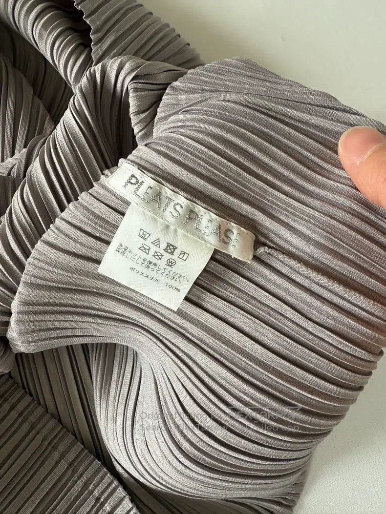 Issey Miyake Issey Miyake Gray Pleated Top Size XL / US 12-14 / IT 48-50 - 3 Thumbnail