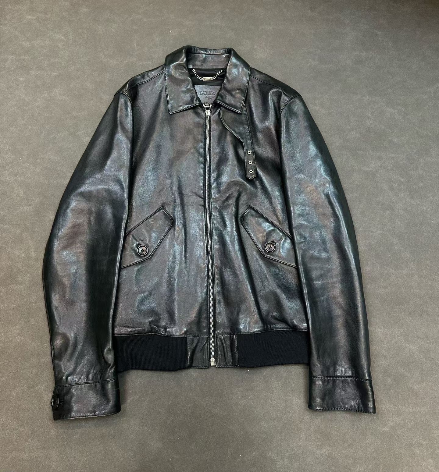 Loewe Loewe Lamb Fur Collar Leather Jacket Size US M / EU 48-50 / 2 - 1 Thumbnail