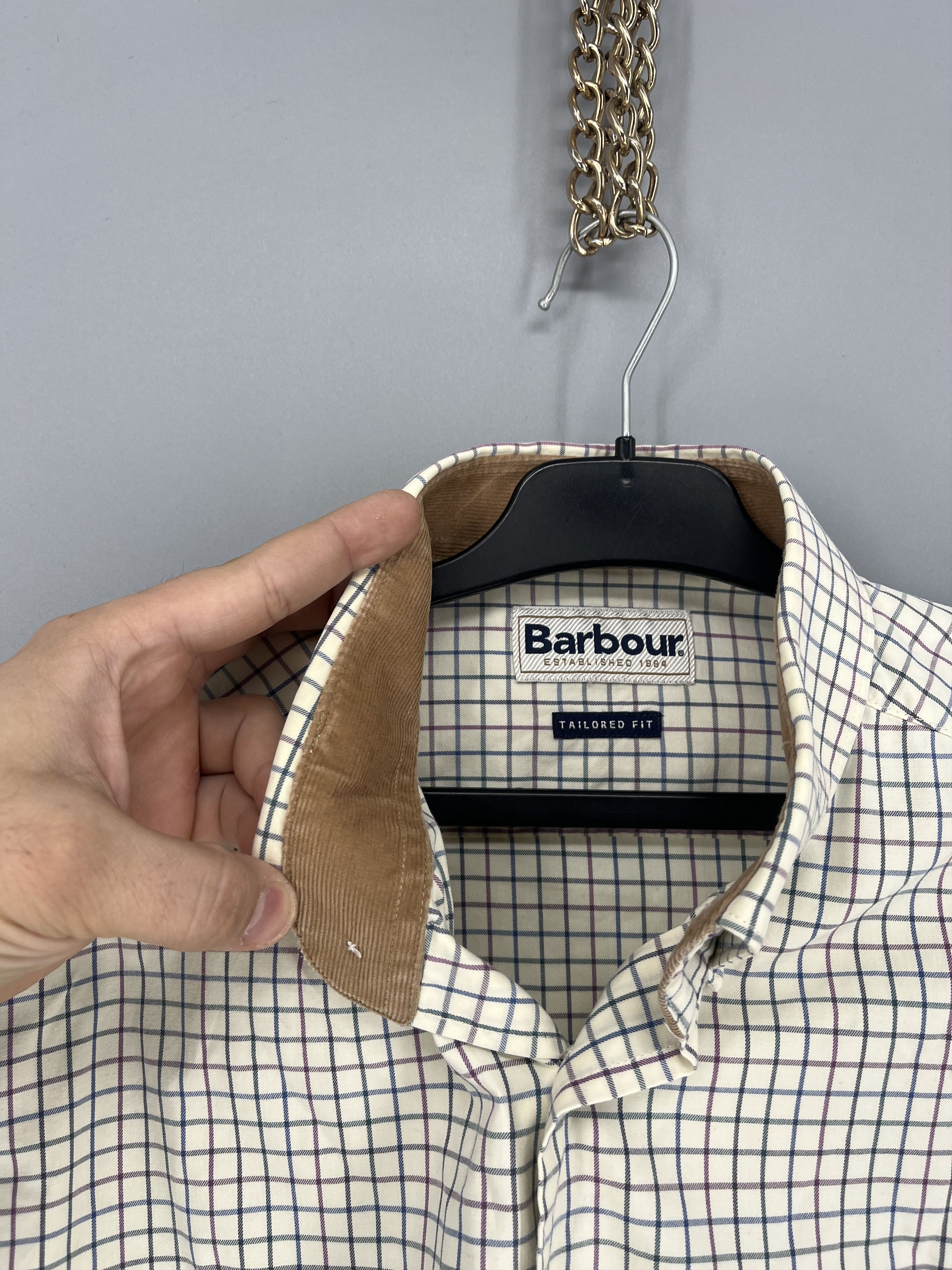 Barbour BARBOUR men's shirt 100% cotton Size L Size US S / EU 44-46 / 1 - 8 Thumbnail
