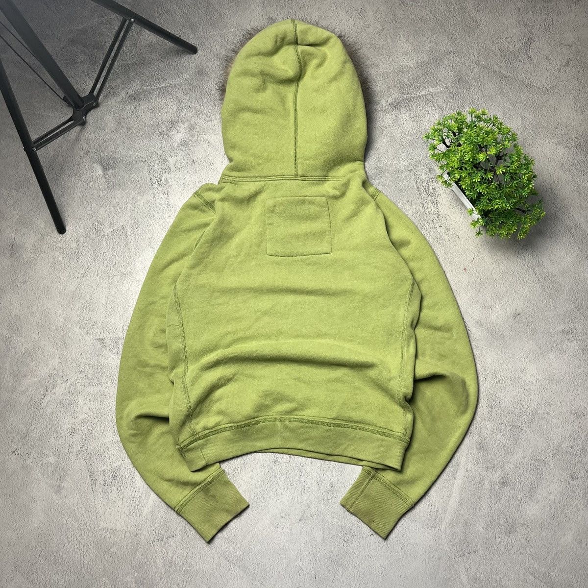 Abercrombie & Fitch × Vintage Vintage Abercrombie&Fitch Faux fur hoodie ifsixwasnine style Size M / US 6-8 / IT 42-44 - 2 Thumbnail