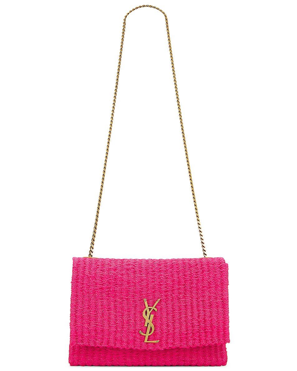 Saint Laurent Paris o1bcso1str0325 Size: OS/Kate Medium Supple Chain Bag in Pink Size ONE SIZE - 1 Thumbnail