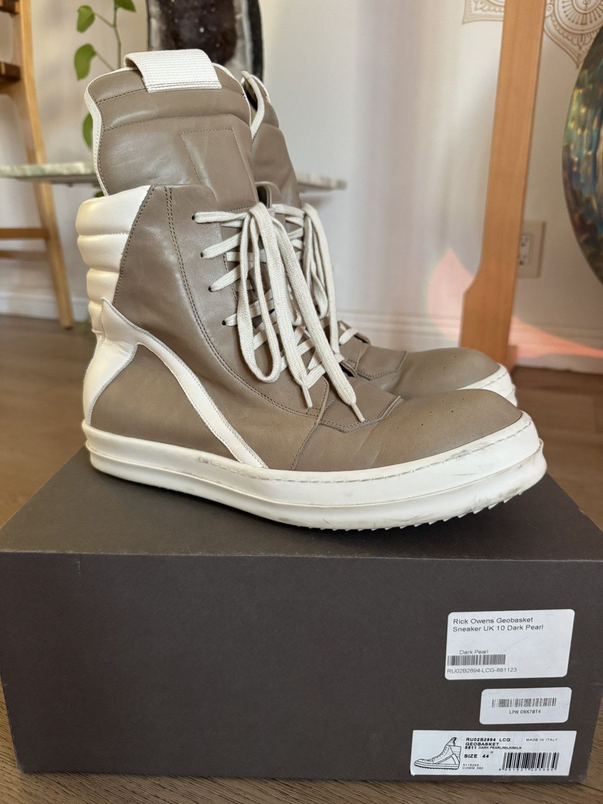 Rick Owens Rick Owens SS20 Tecuatl Mega Lace Geobaskets 44 | Grailed