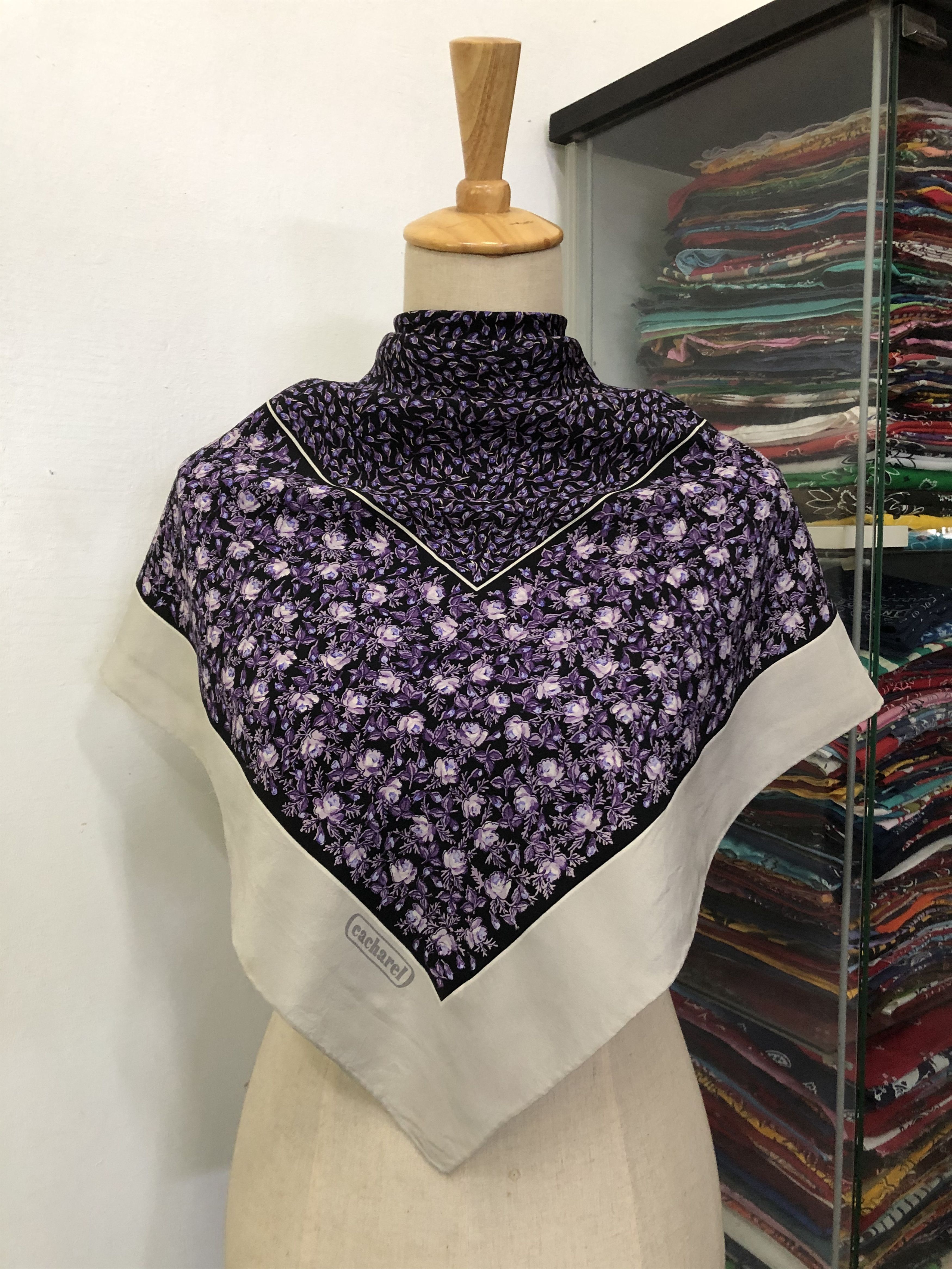 Vintage Vintage Cacharel Silk Scarf Size ONE SIZE - 1 Thumbnail