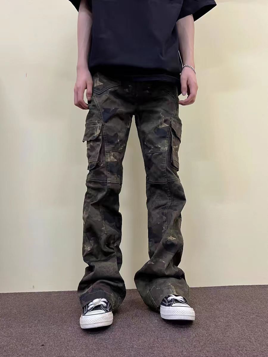 Japanese Brand × Vintage Vintage Camouflage Workwear Street Hip Hop Casual Pants Size US 34 / EU 50 - 1 Thumbnail