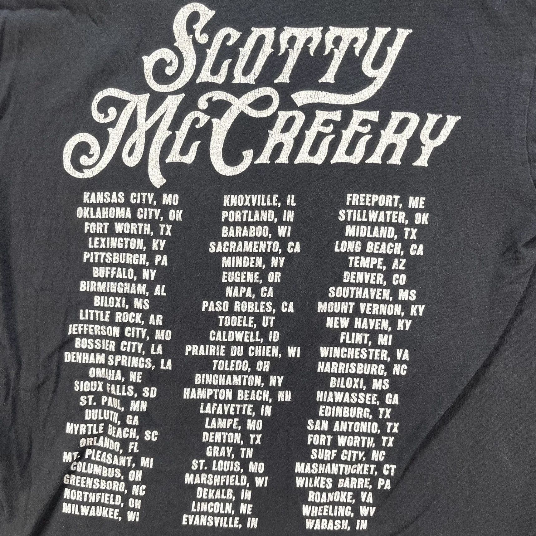 Gildan Scotty McCreery Shirt Mens Medium Black Country Tour Concert Tee Music Band Size US M / EU 48-50 / 2 - 4 Thumbnail
