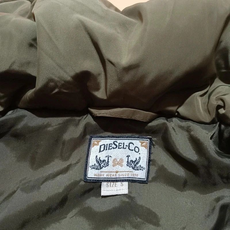 Diesel Diesel Green Quilted Jacket With Jeans Part Small Hooded Size US S / EU 44-46 / 1 - 13 Thumbnail